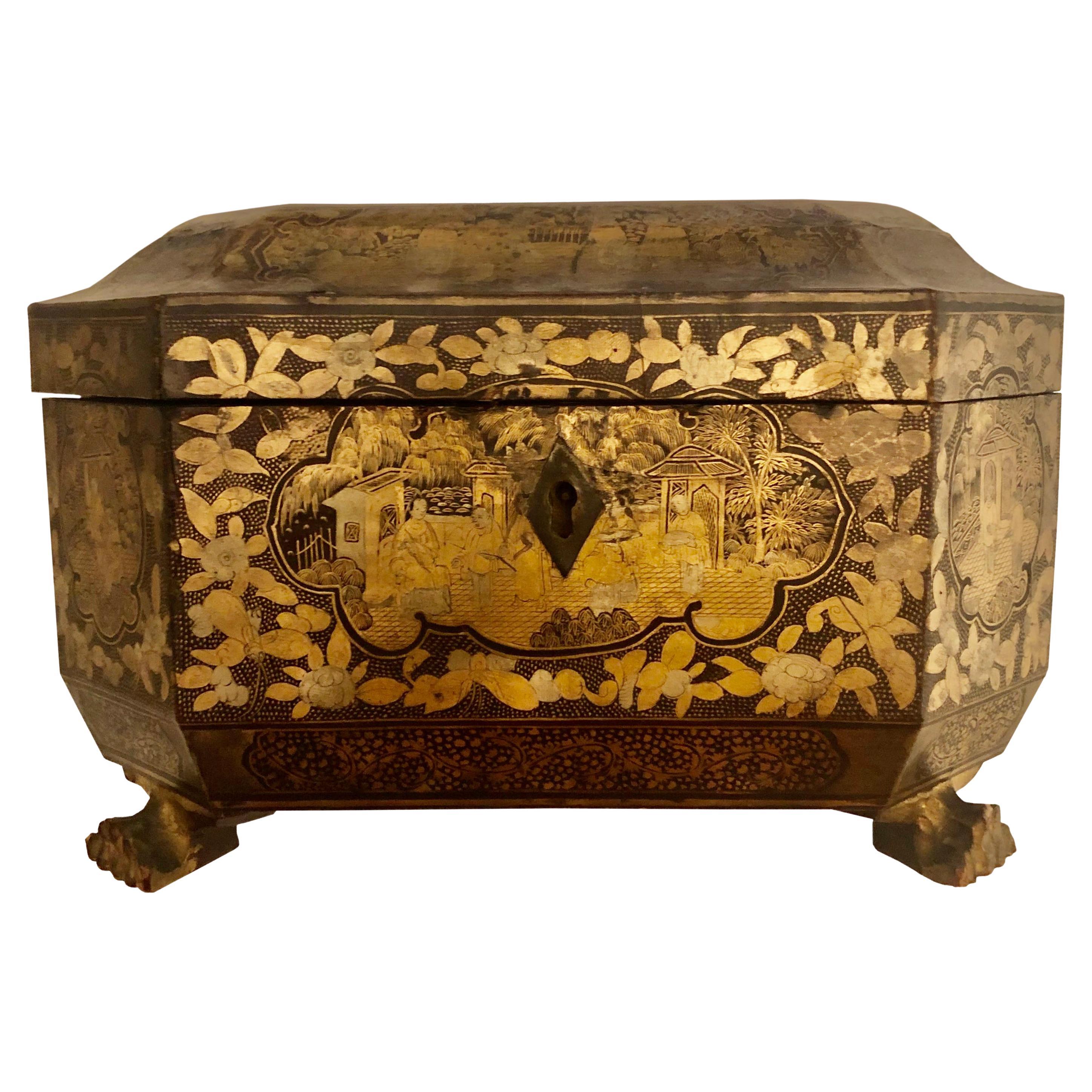 19th Century Chinese Tea Box For Sale
