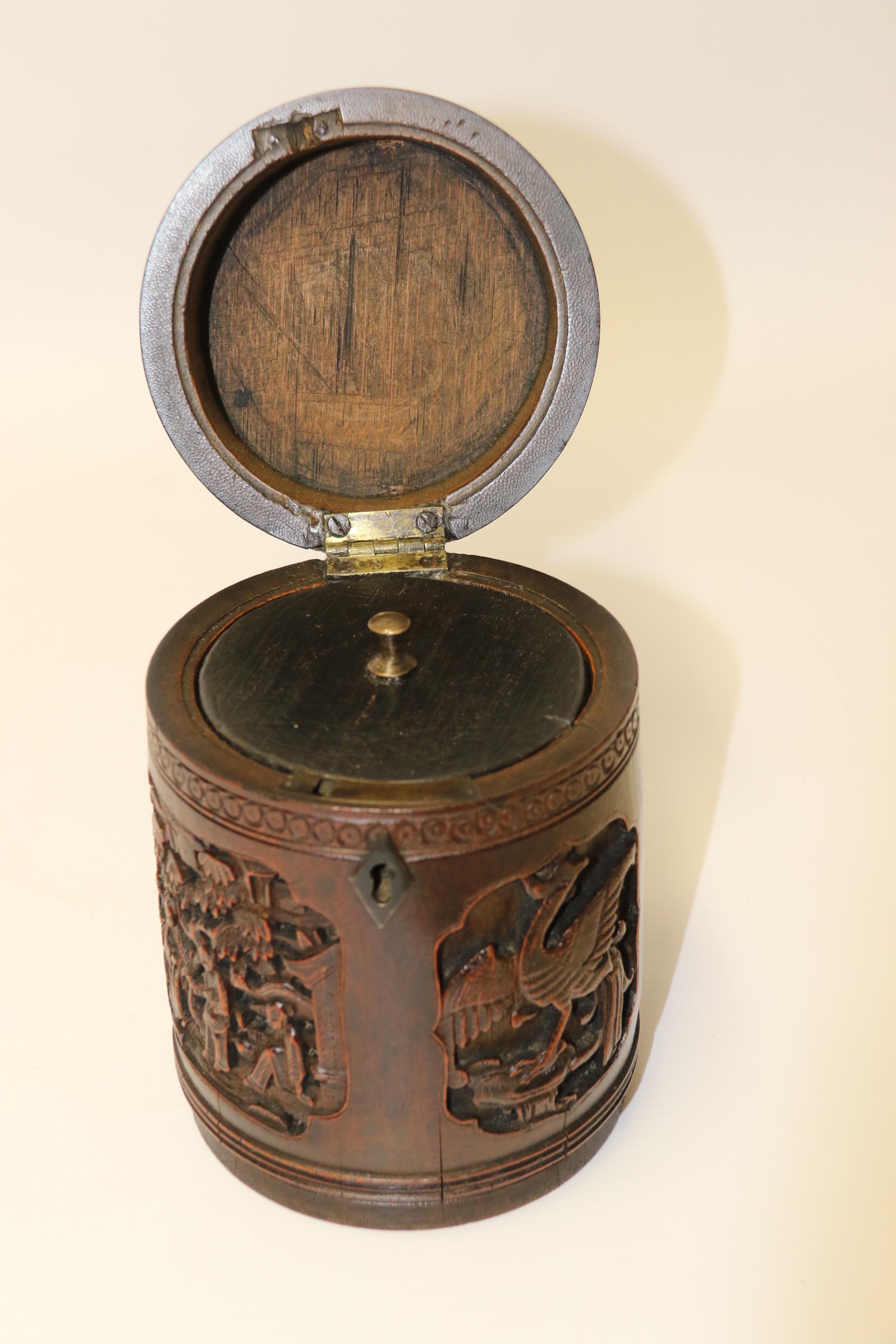 19th Century Chinese Tea Caddy Made from Bamboo, circa 1890 For Sale 7