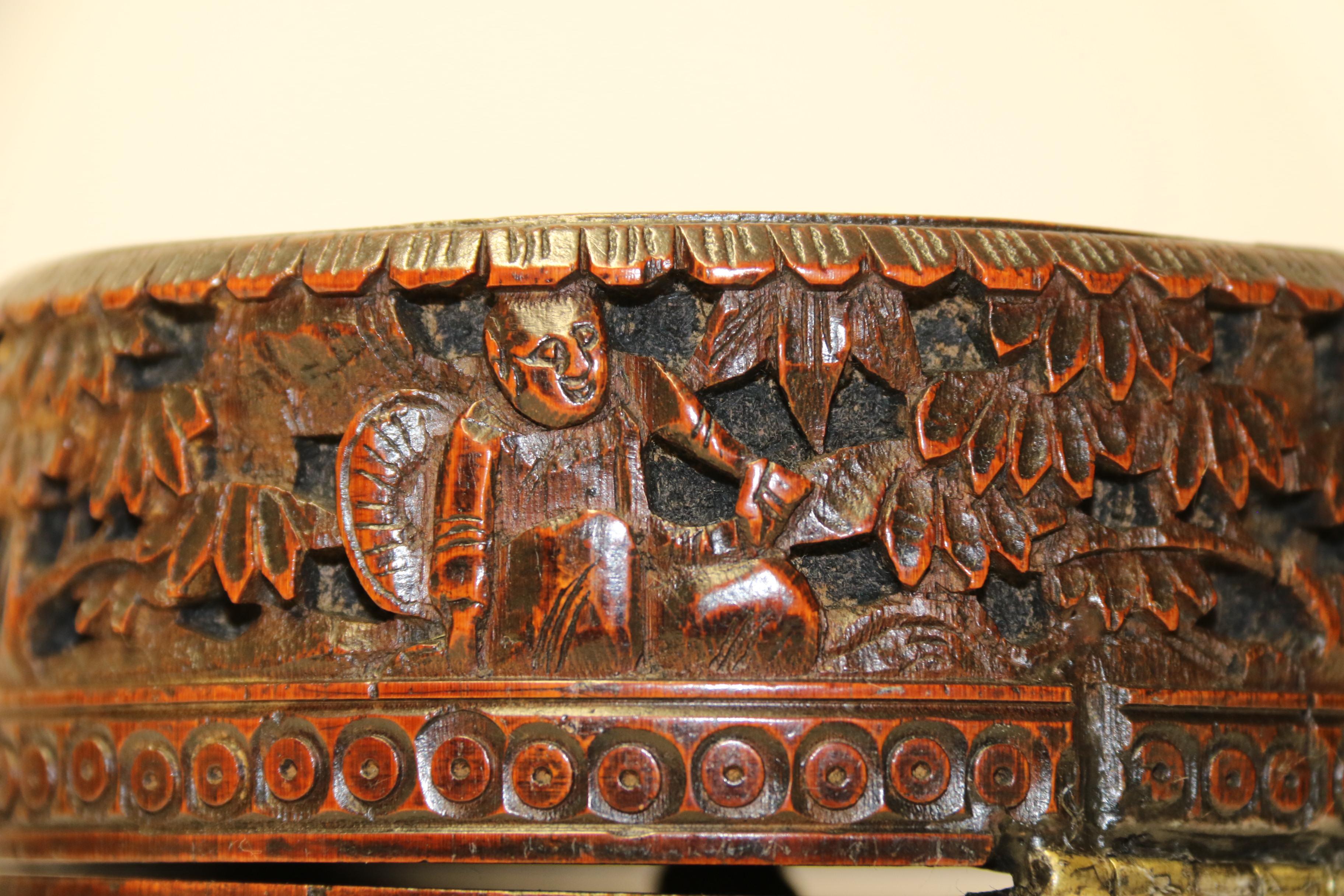 19th Century Chinese Tea Caddy Made from Bamboo, circa 1890 For Sale 3