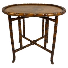 19th Century Chinese Tea Table or Antique Folding Side Table
