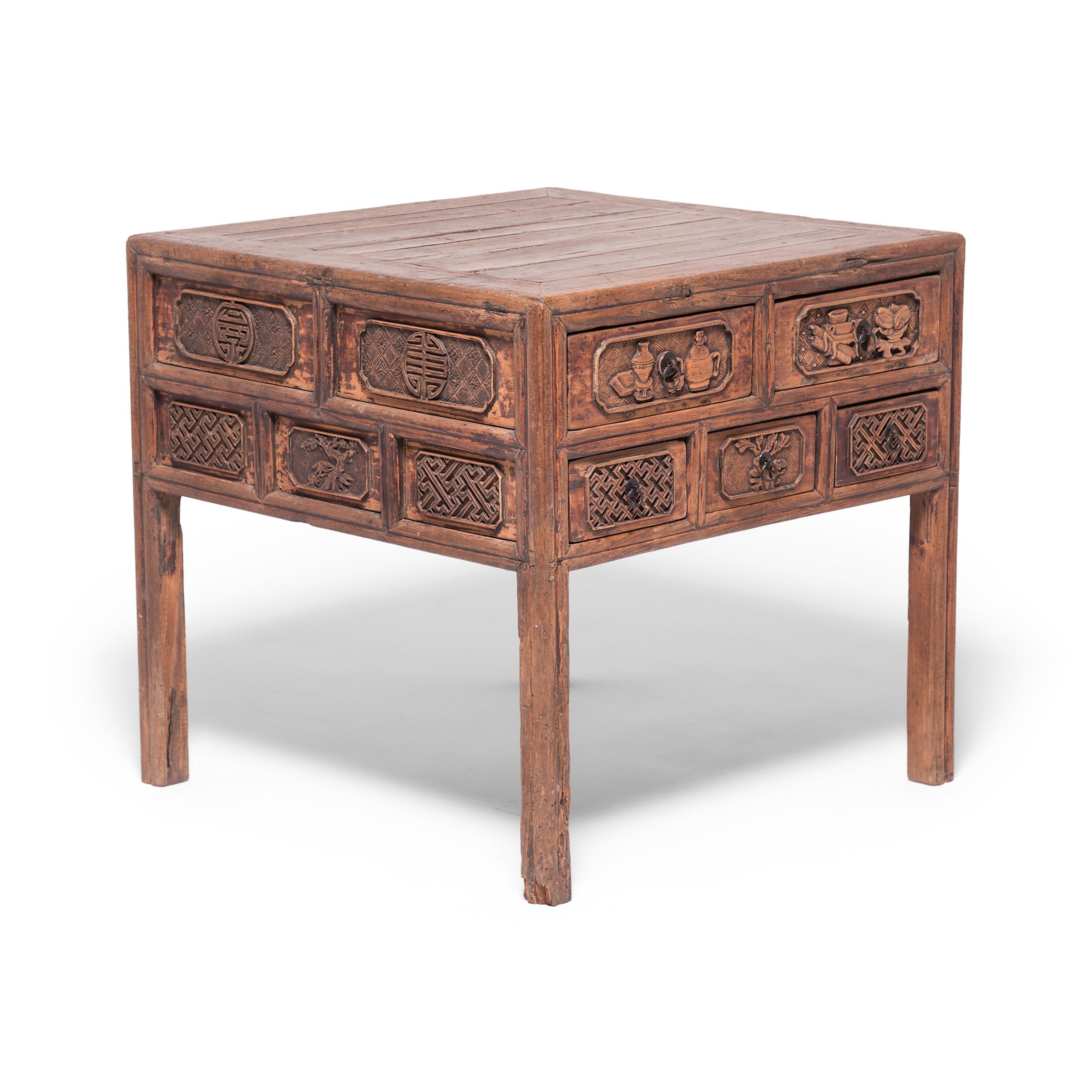 Qing Chinese Ten-Drawer Offering Table, c. 1850 For Sale