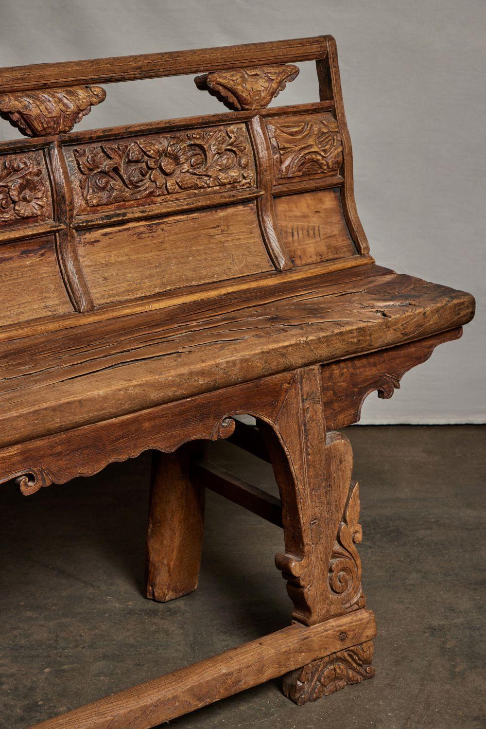 19th Century Chinese Theater Bench 6