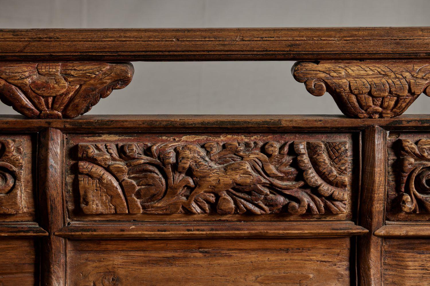 19th Century Chinese Theater Bench 1