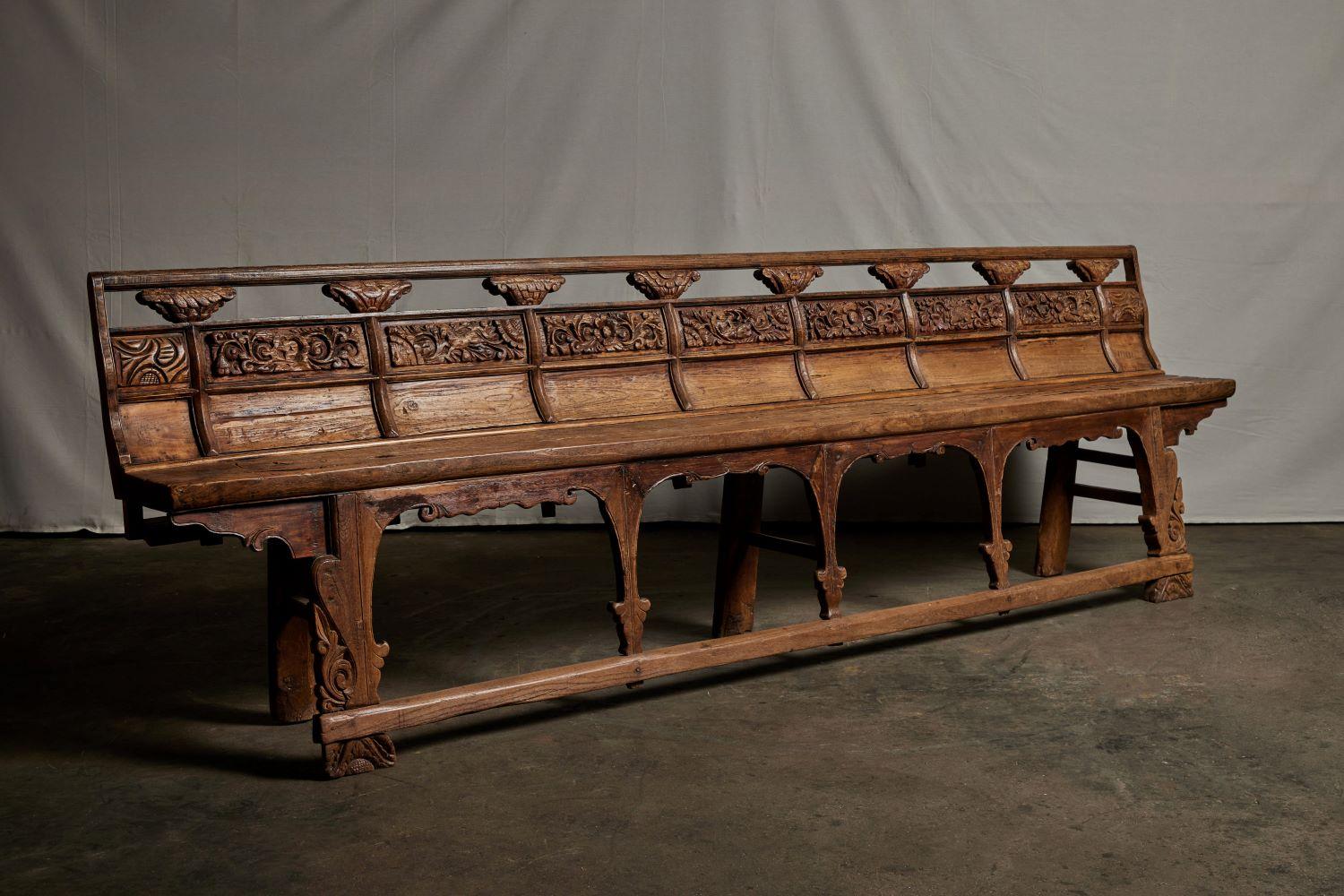 19th Century Chinese Theater Bench 3