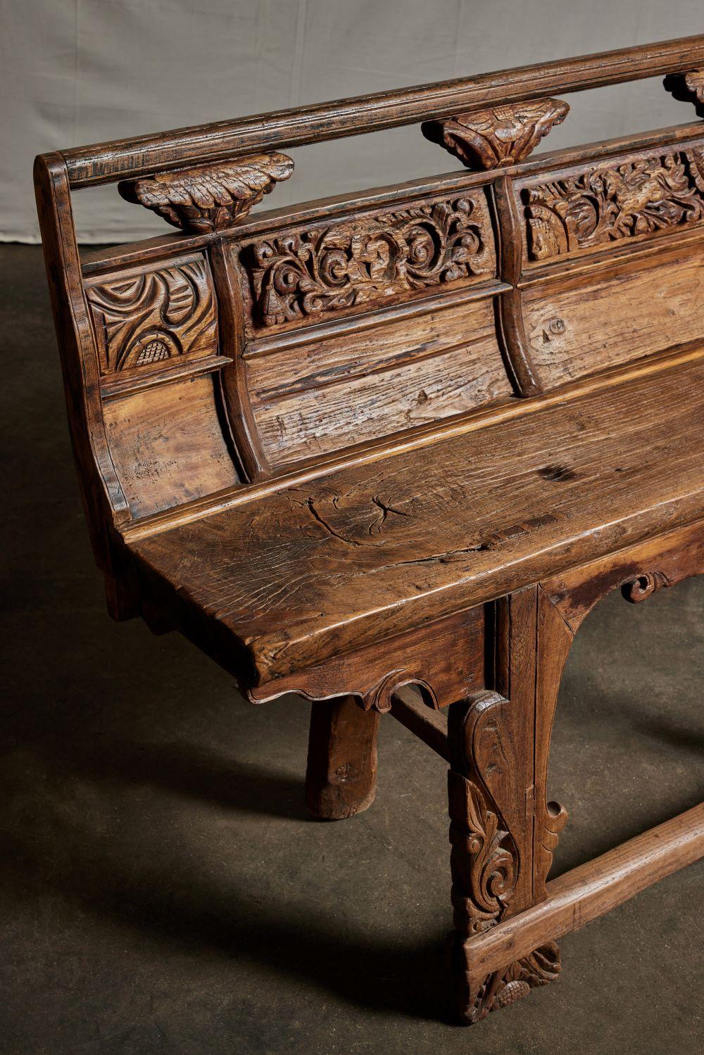 19th Century Chinese Theater Bench 4