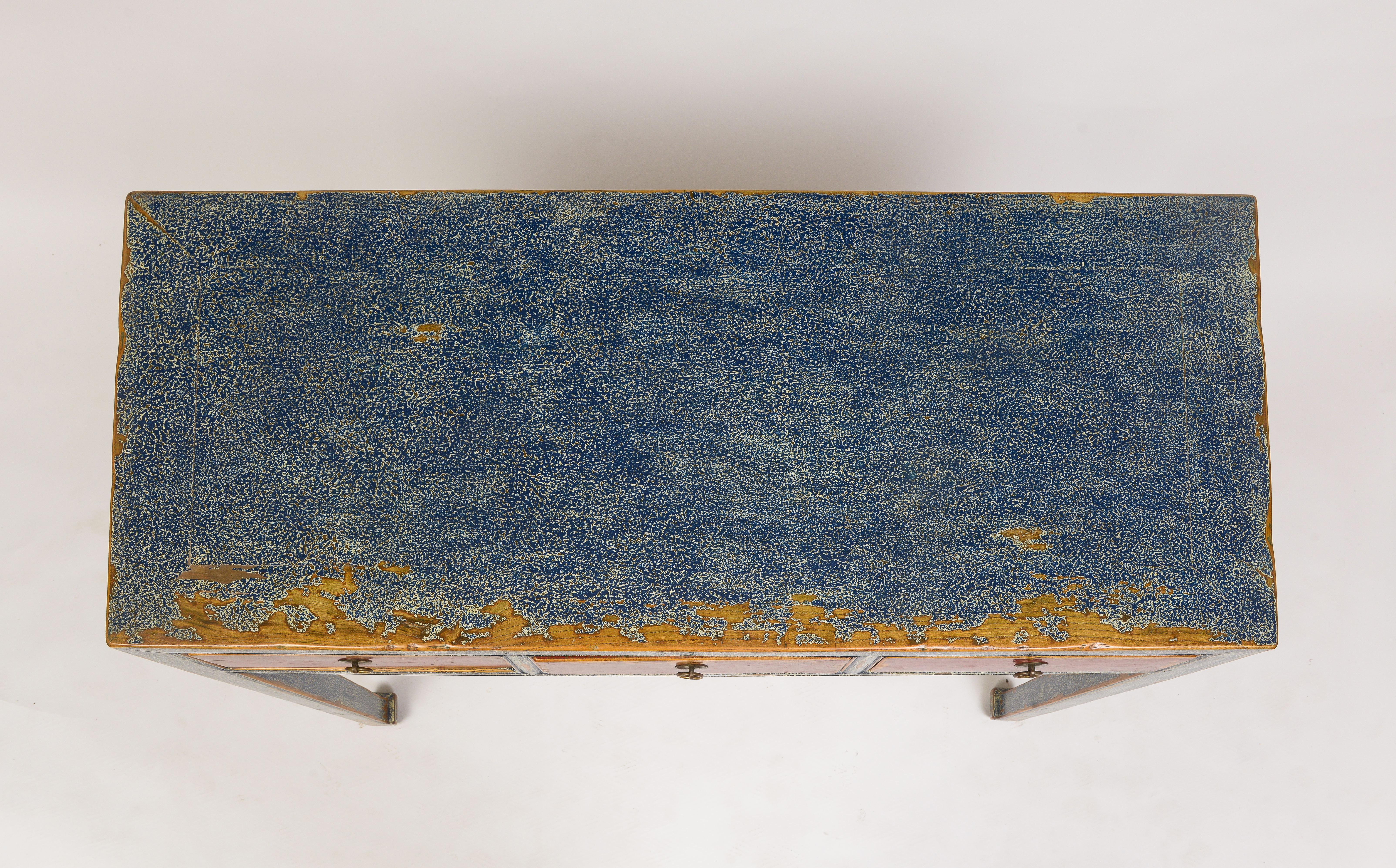 19th Century Chinese Three Drawer Console For Sale 6