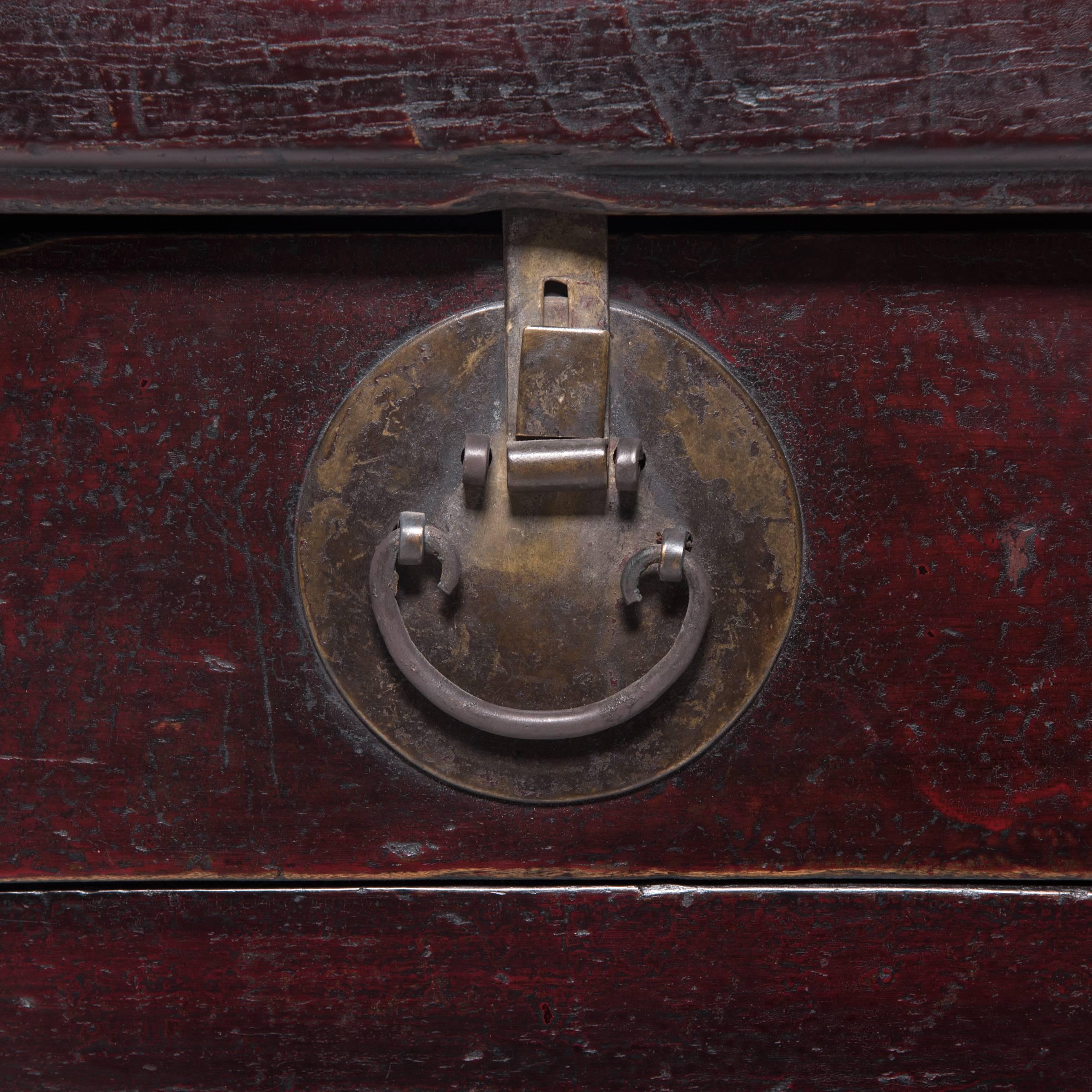 19th Century Chinese Three-Drawer Two-Door Coffer 3