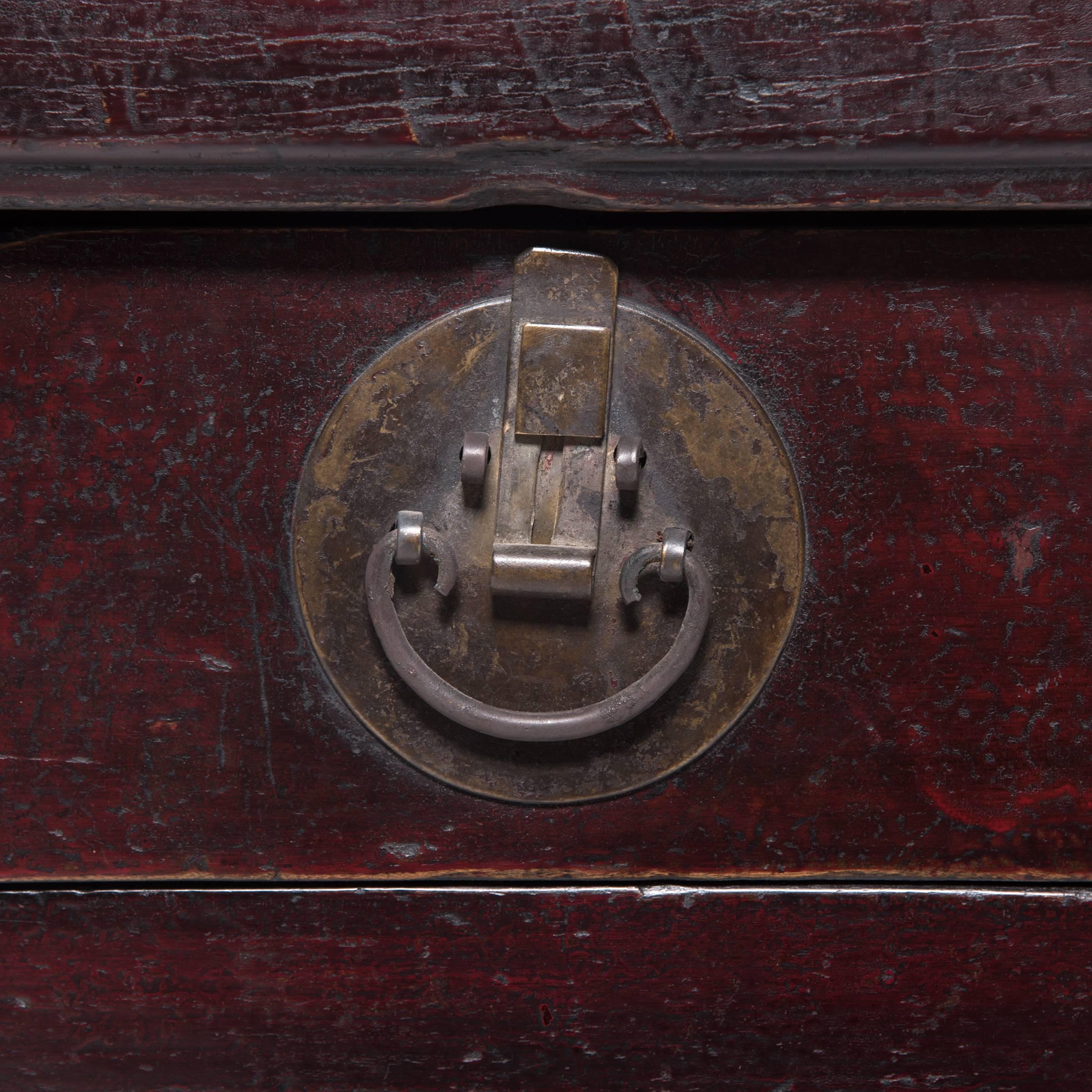 19th Century Chinese Three-Drawer Two-Door Coffer 4