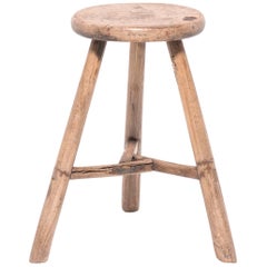 19th Century, Chinese Three Leg Round Stool