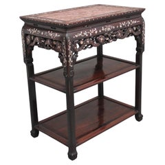 19th Century Chinese Three Tier Occasional Table