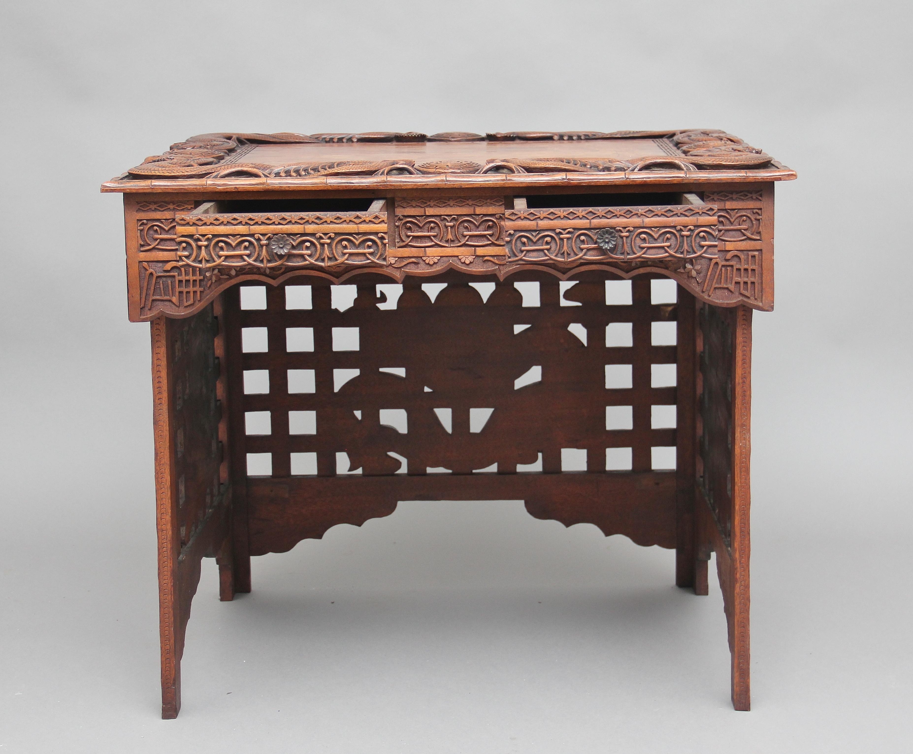 19th Century Chinese Traveling Scribes Desk 3