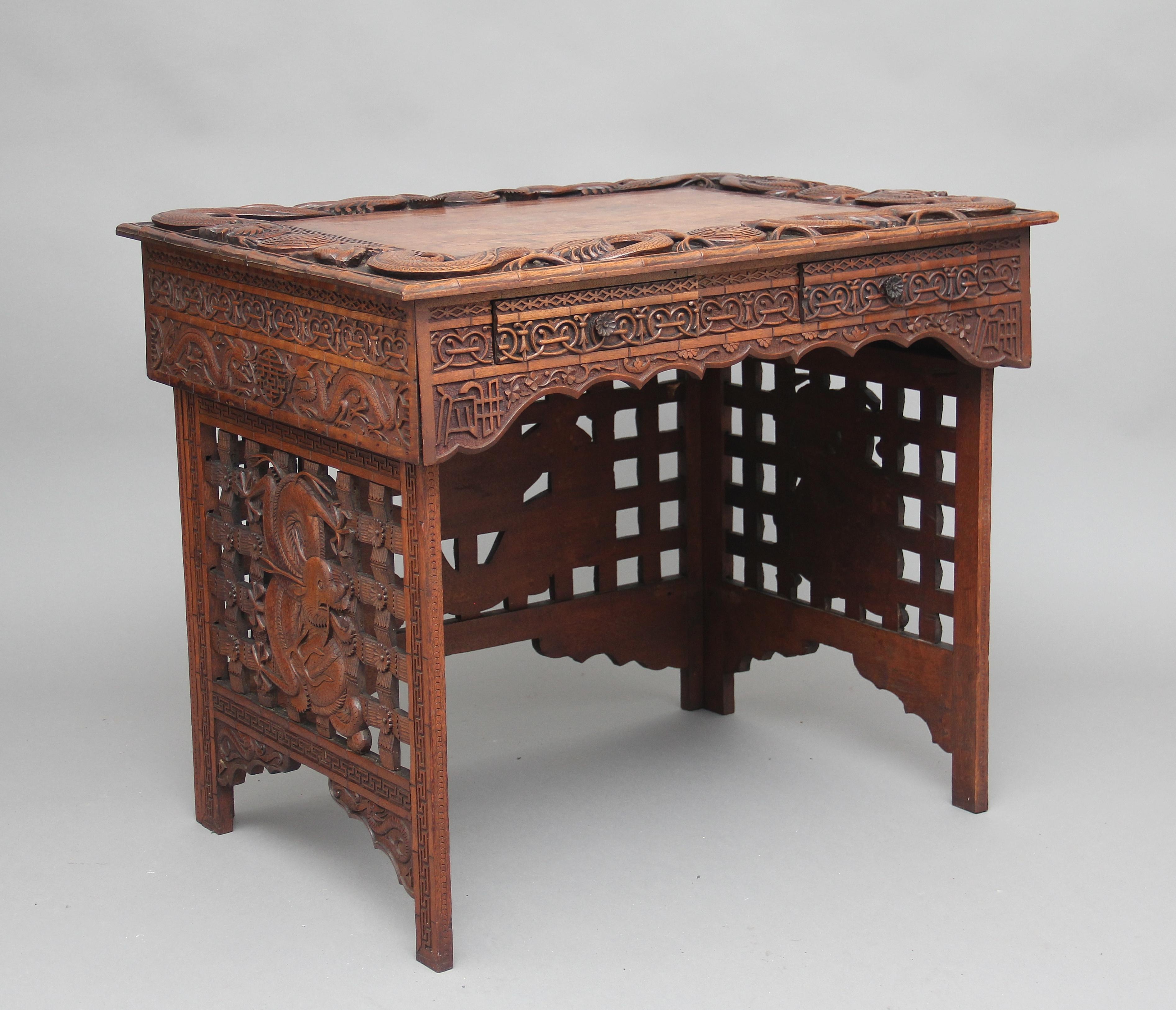 19th Century Chinese Traveling Scribes Desk 4