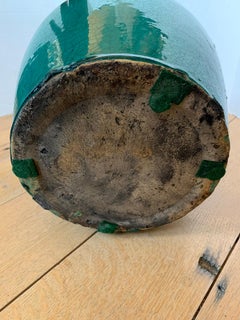 19th Century Chinese Turquoise Glazed Pottery Jug / Pitcher