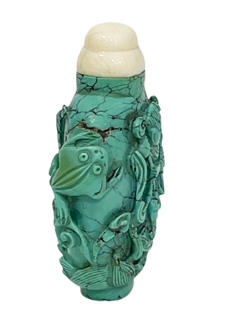 Stone 19th Century Chinese Turquoise Snuff Bottle