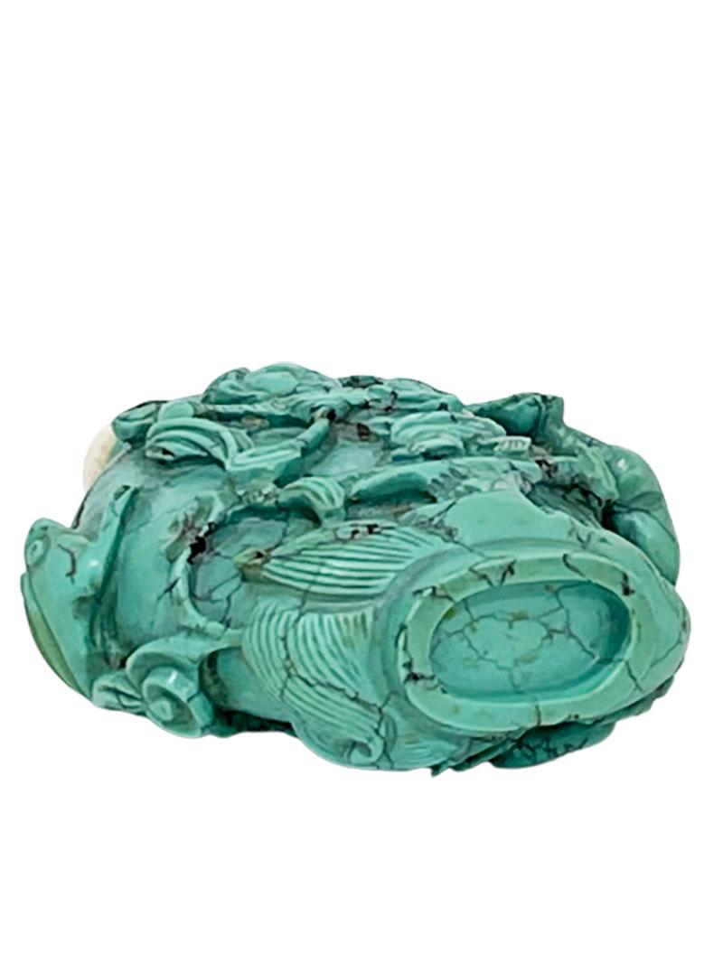19th Century Chinese Turquoise Snuff Bottle 1