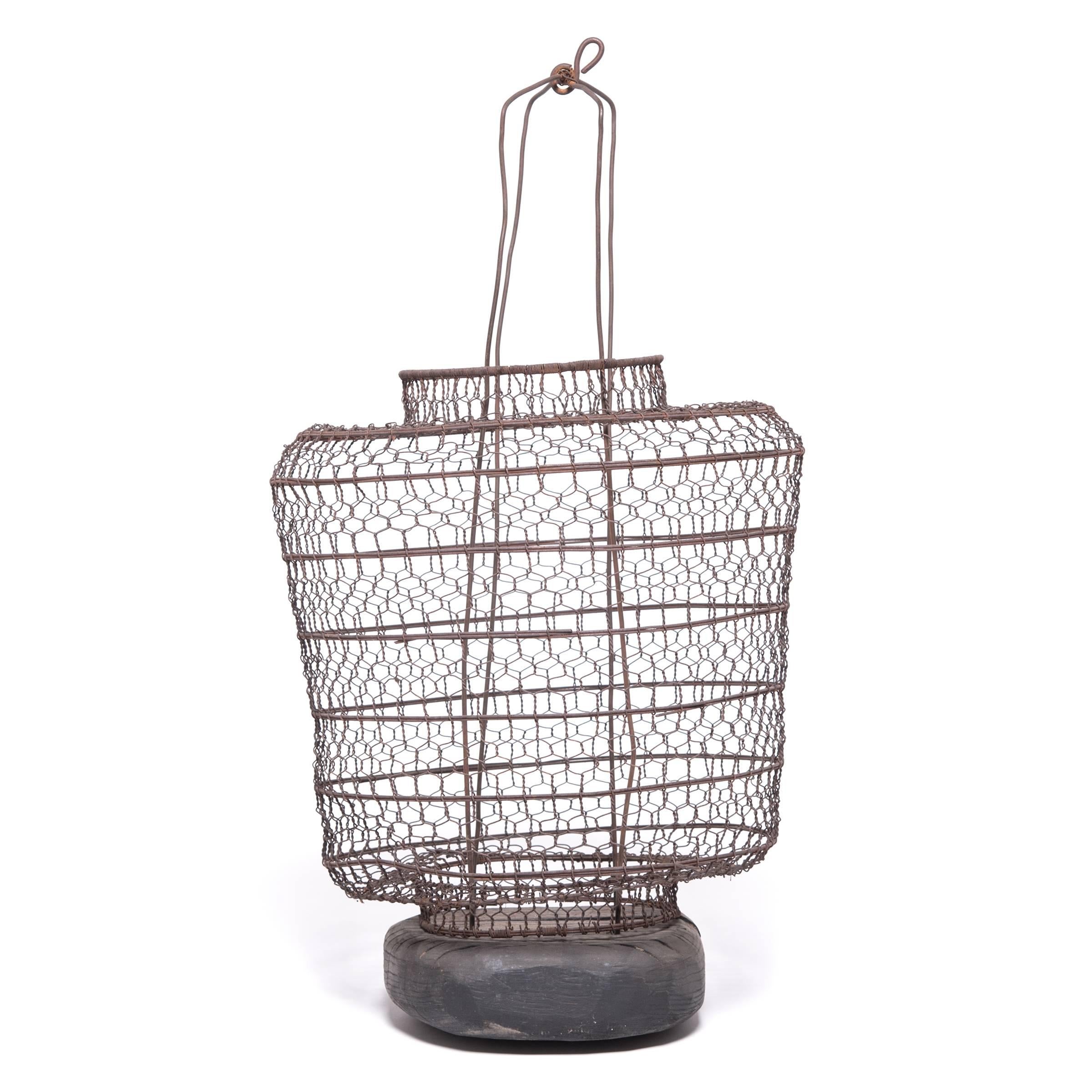 Qing 19th Century Chinese Twisted Wire Lantern