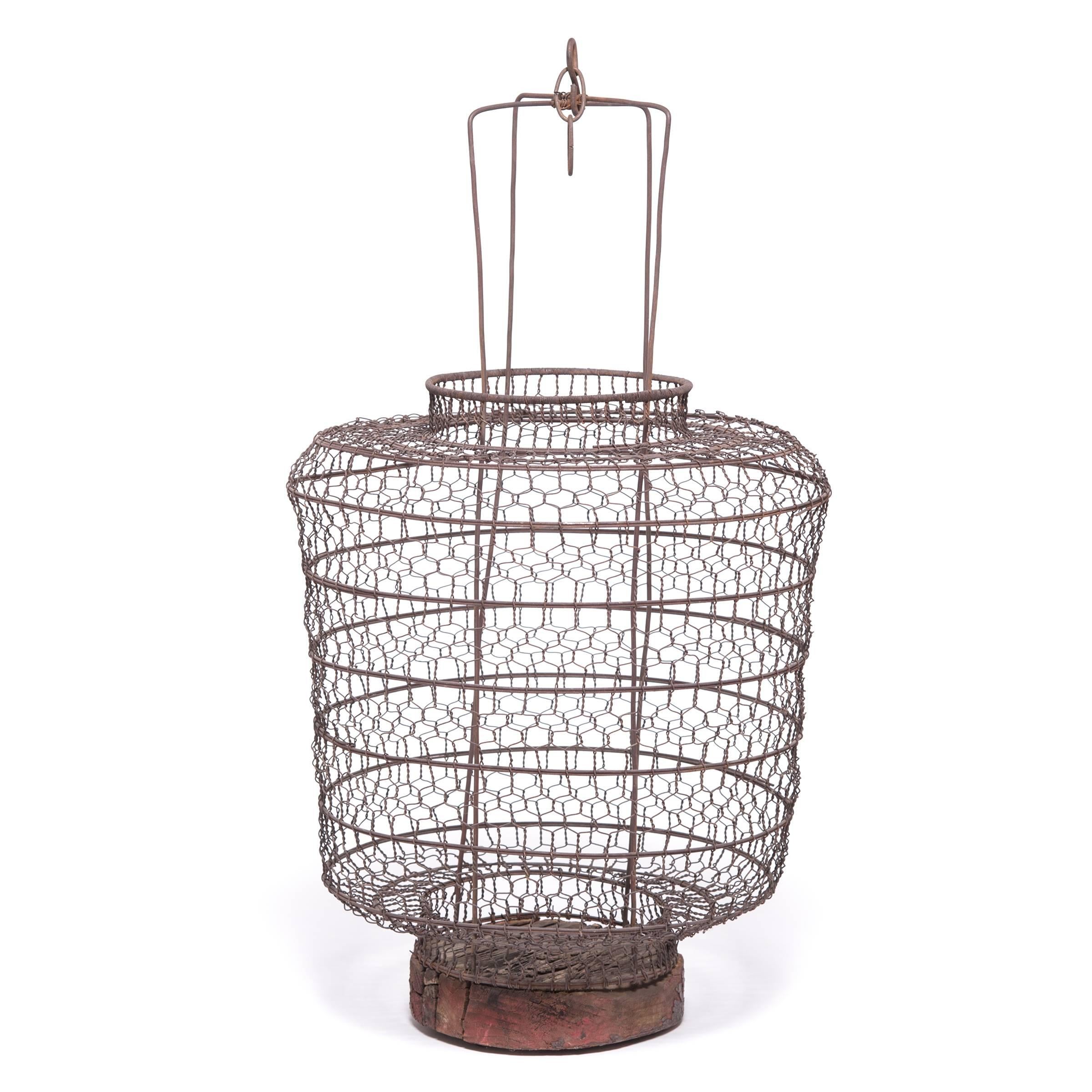 Qing 19th Century Chinese Twisted Wire Lantern