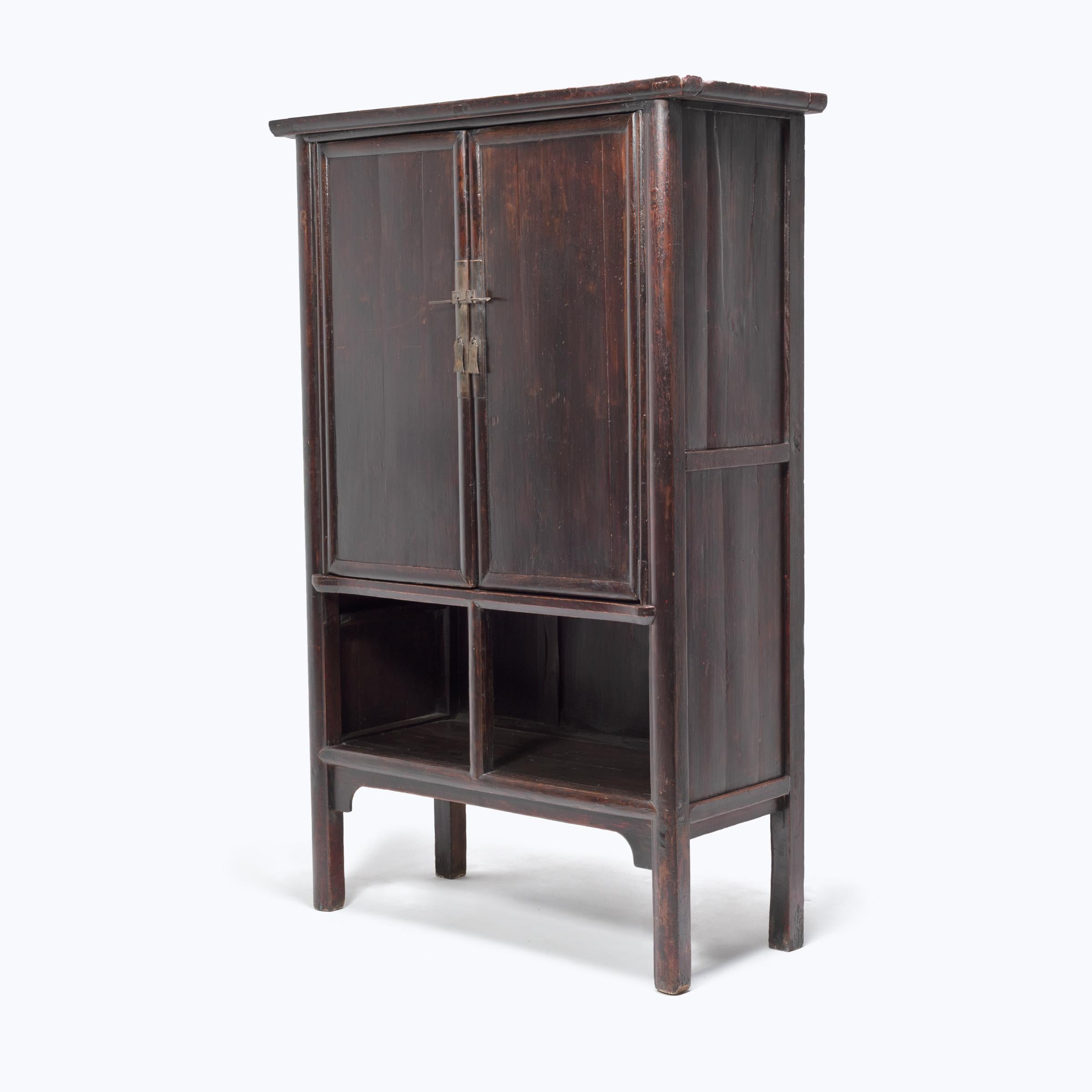 Qing Chinese Two-Door Cabinet, c. 1850 For Sale