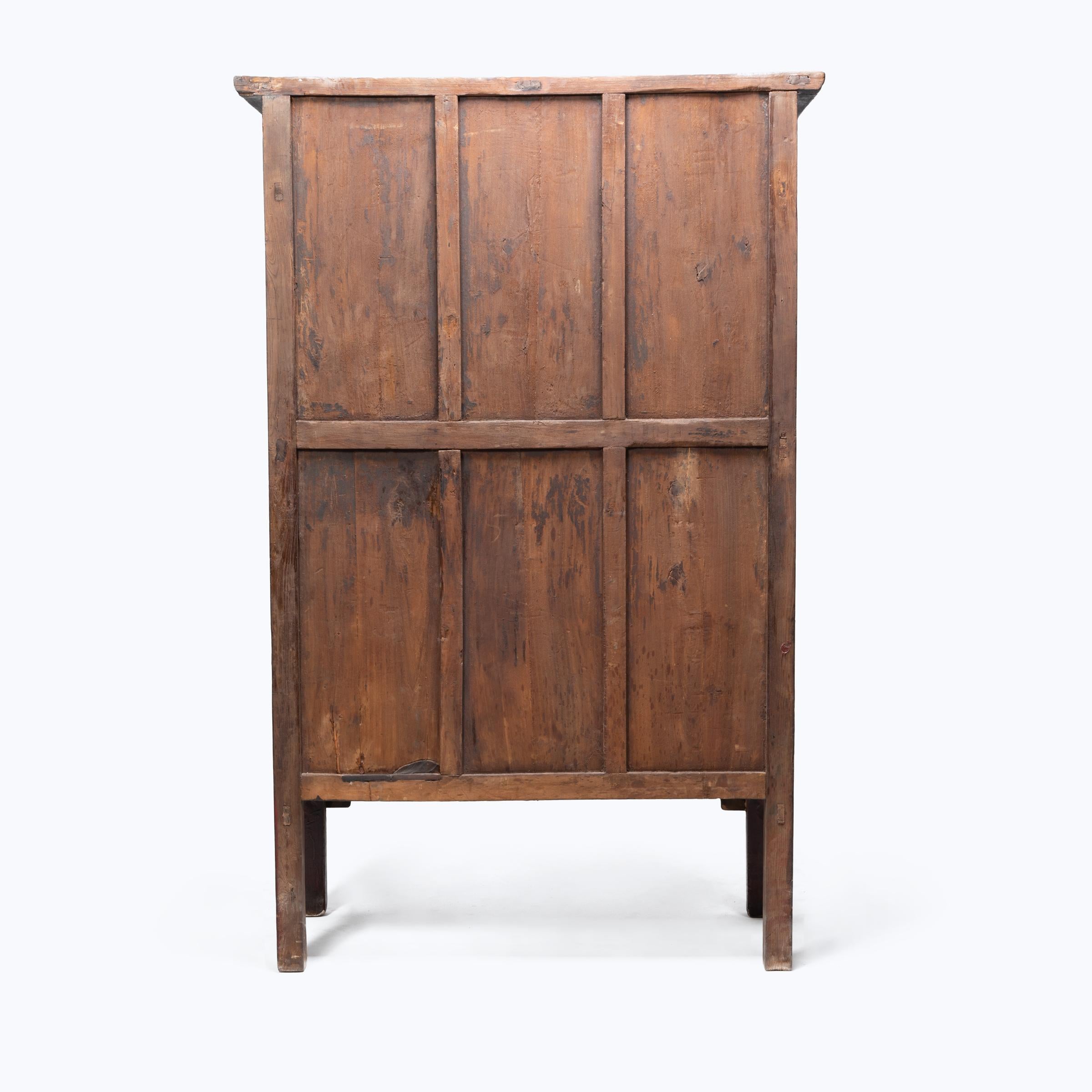 Chinese Two-Door Cabinet, c. 1850 In Good Condition For Sale In Chicago, IL