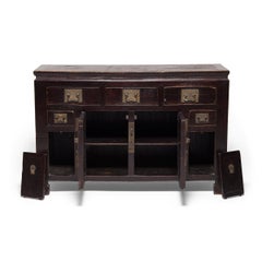 19th Century Chinese Two-Door Lacquered Sideboard