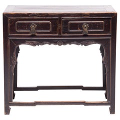 Chinesischer Zwei-Schubladen-Tisch, um 1850