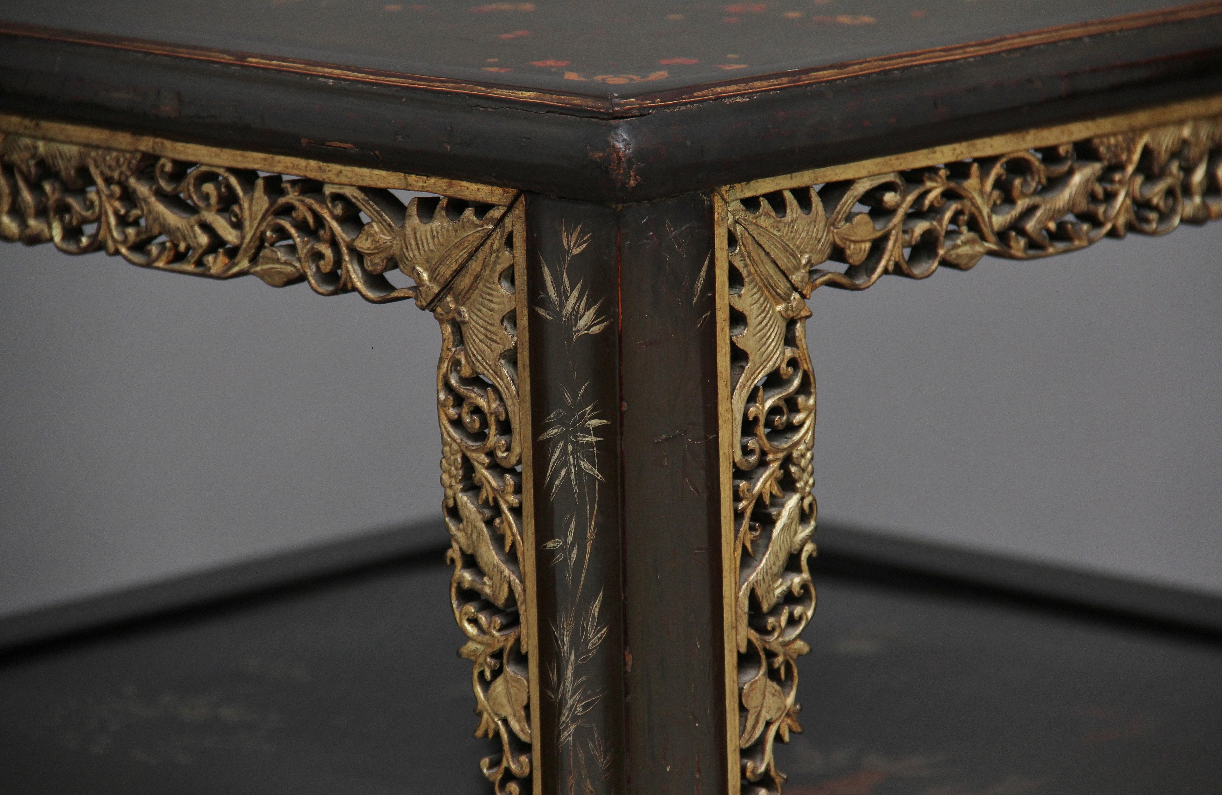 19th Century Chinese Two-Tier Occasional Table 7