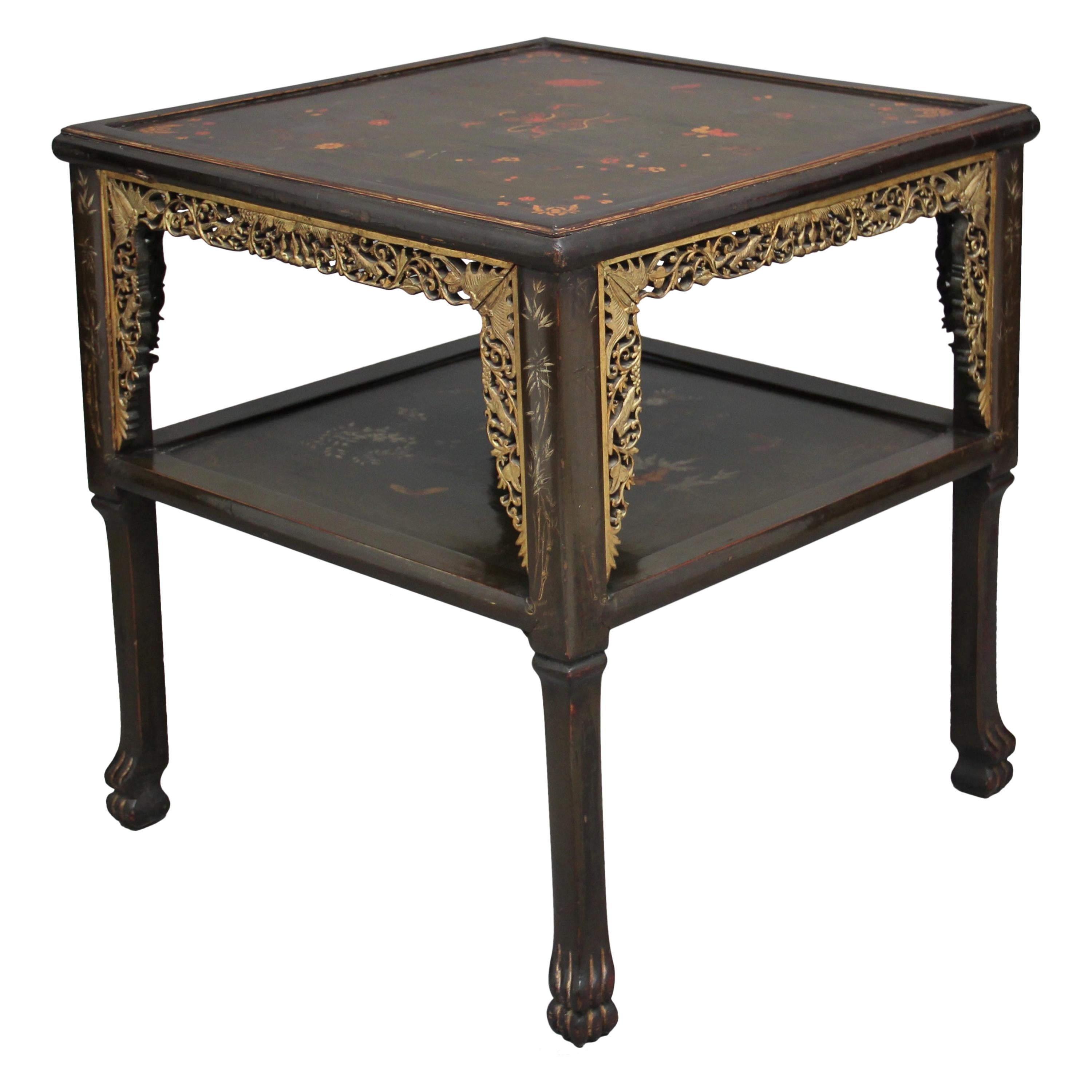 19th Century Chinese Two-Tier Occasional Table