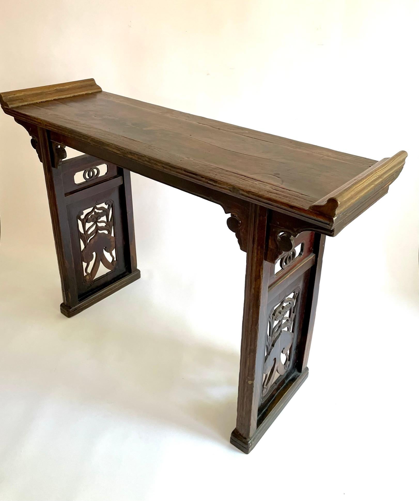 19th Century Chinese Walnut Altar 'Hetao Mu' Table For Sale 8