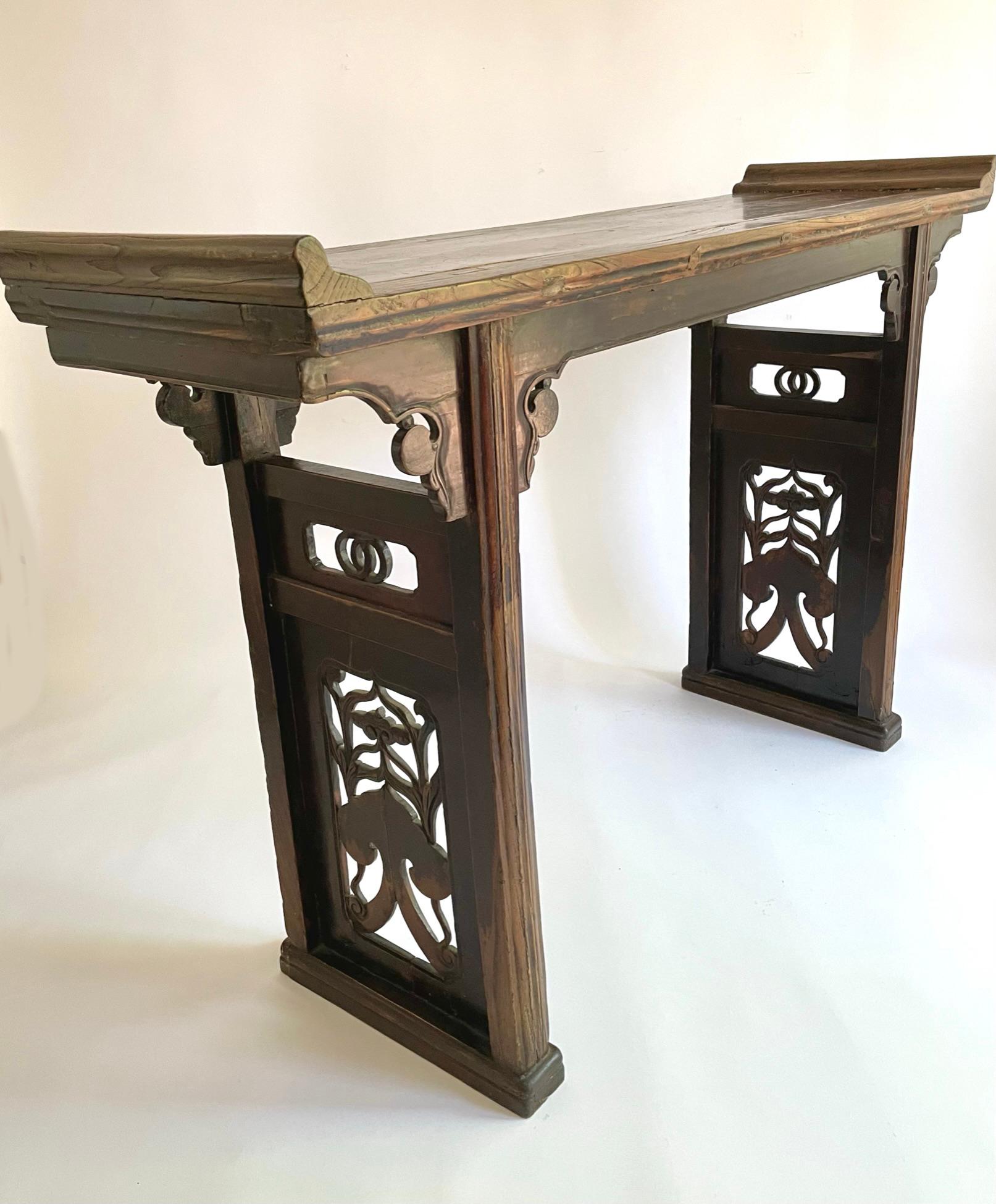 19th Century Chinese Walnut Altar 'Hetao Mu' Table For Sale 11