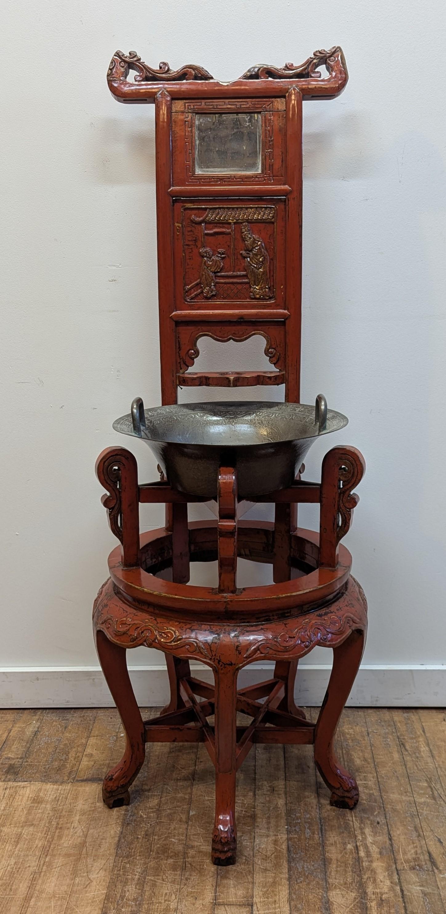 Stand de lavage chinois du 19e siècle en vente 6