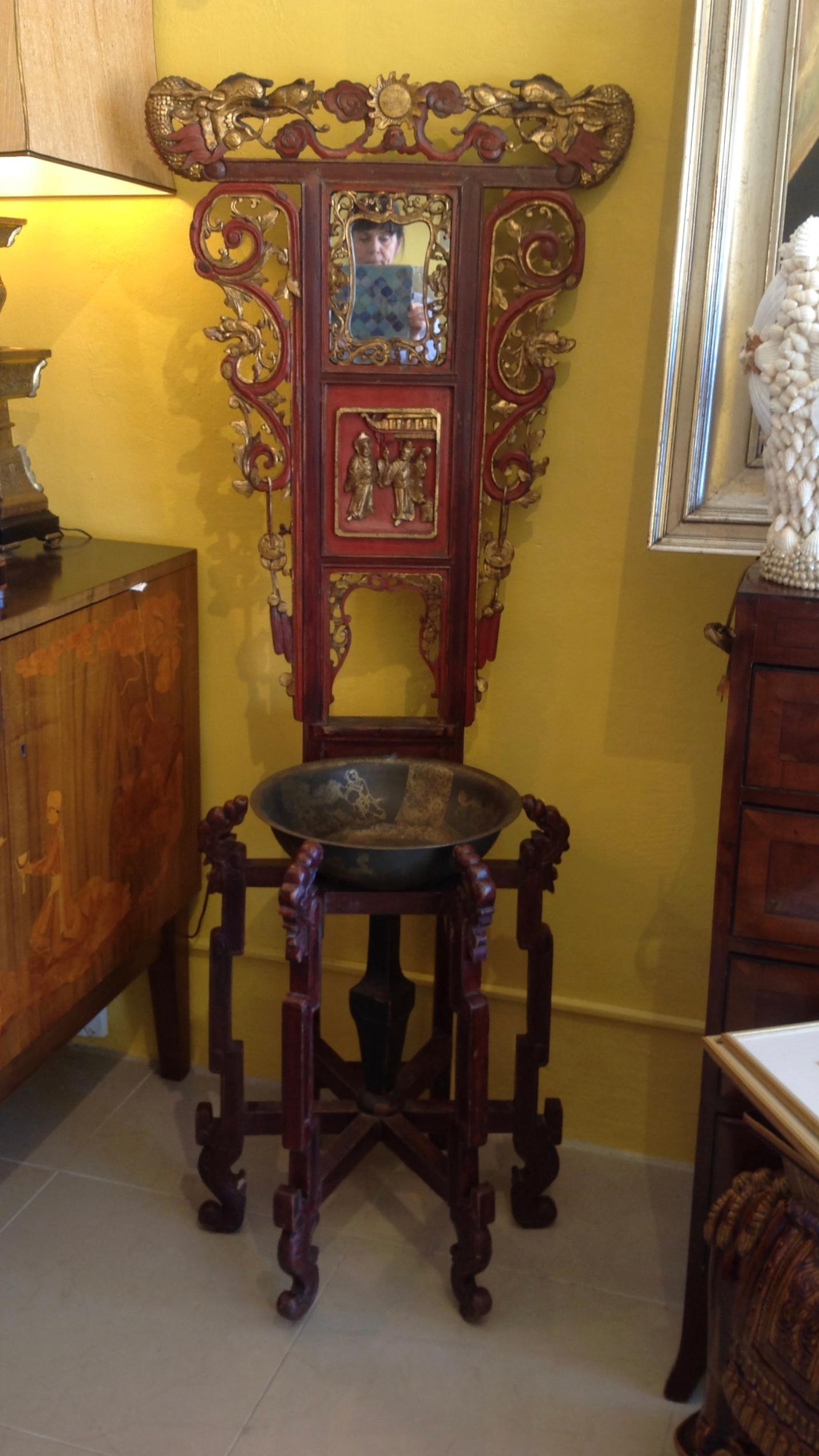 19th Century Chinese Washstand In Good Condition In West Palm Beach, FL