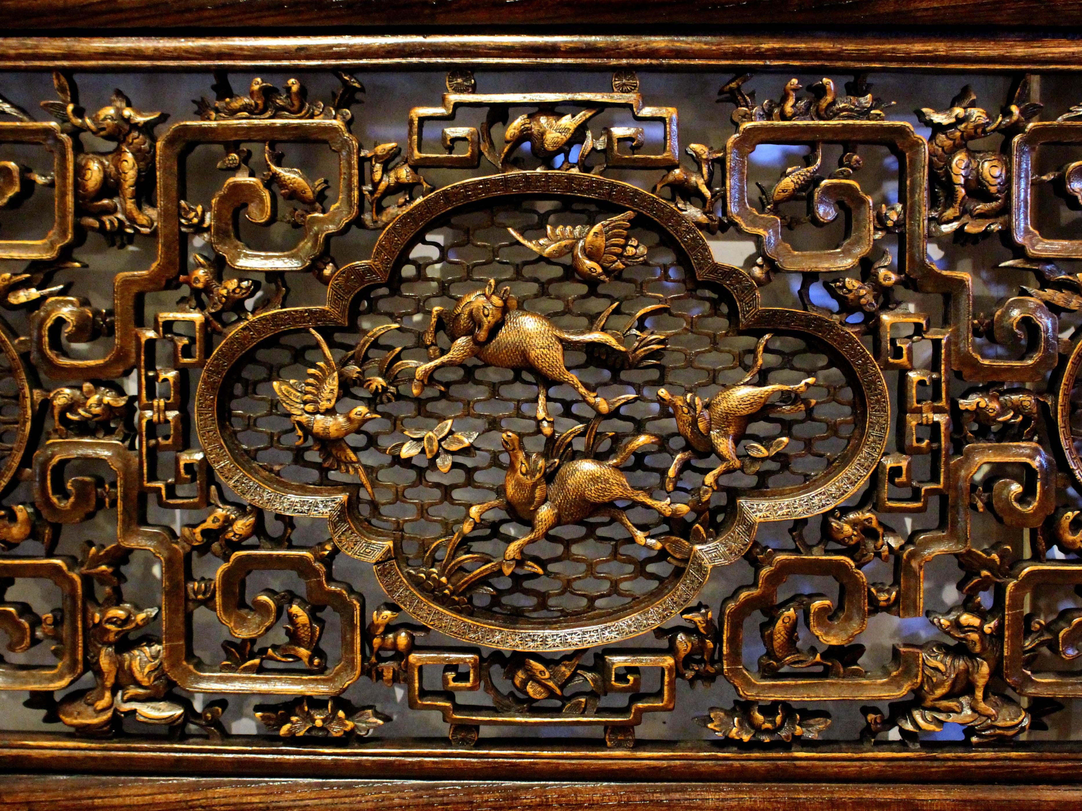 19th century Chinese Window Screen Panel In Good Condition For Sale In Chapel Hill, NC