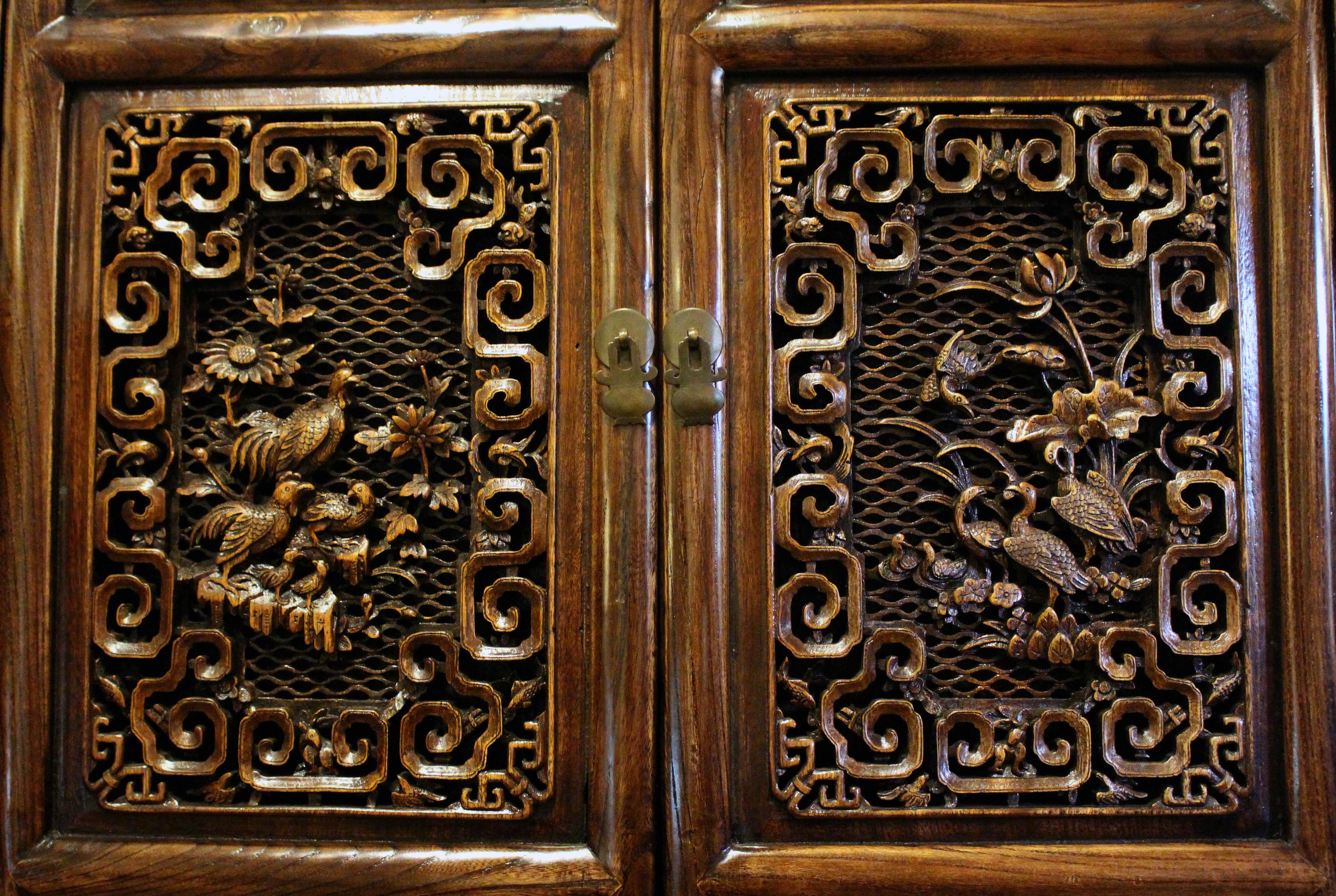 19th Century 19th century Chinese Window Screen Panel For Sale