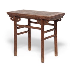 19th Century Chinese Wine Table with Cloud Spandrels