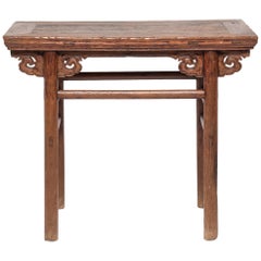 Antique 19th Century Chinese Wine Table with Cloud Spandrels