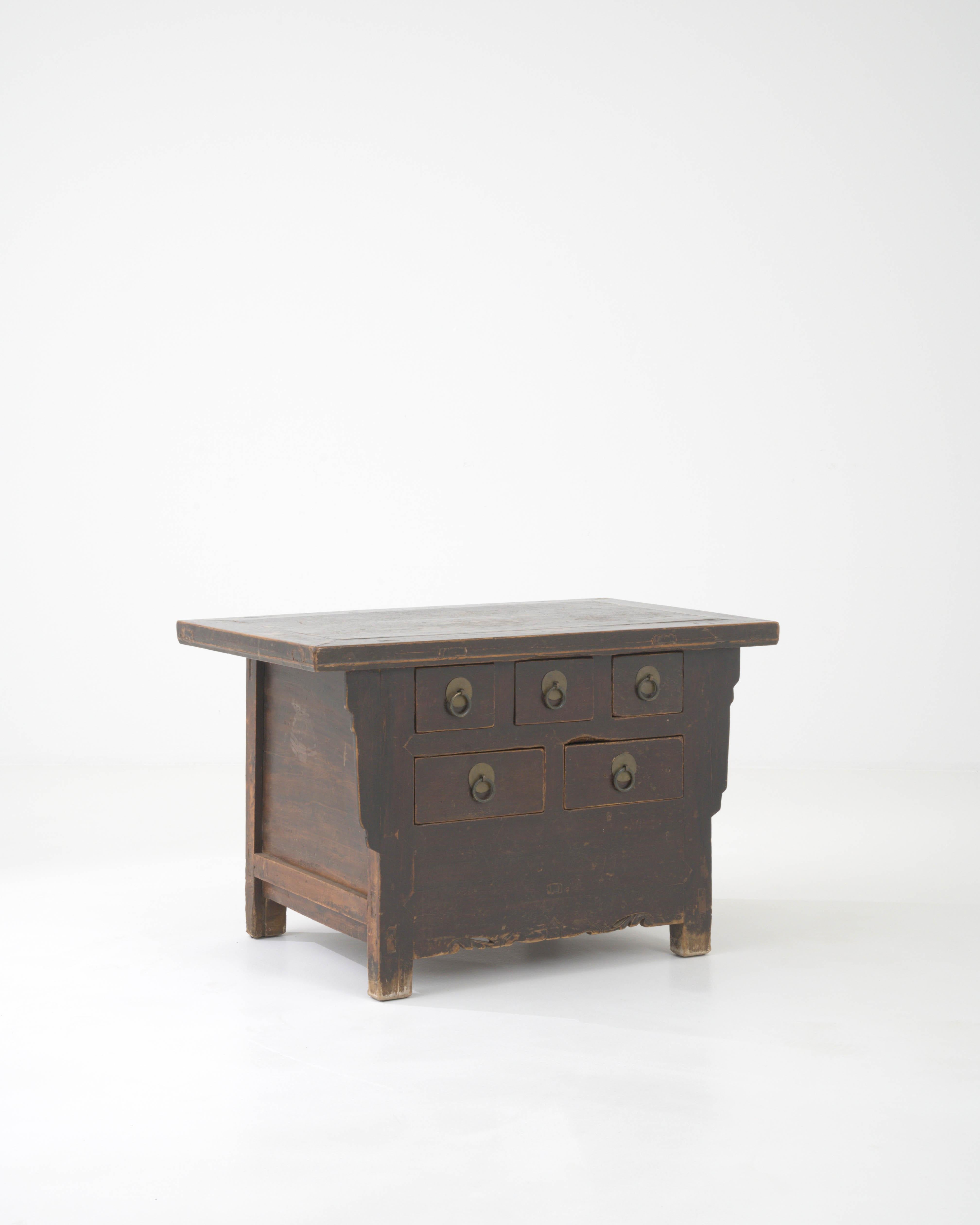 Cassettiera cinese in legno del XIX secolo in vendita 3