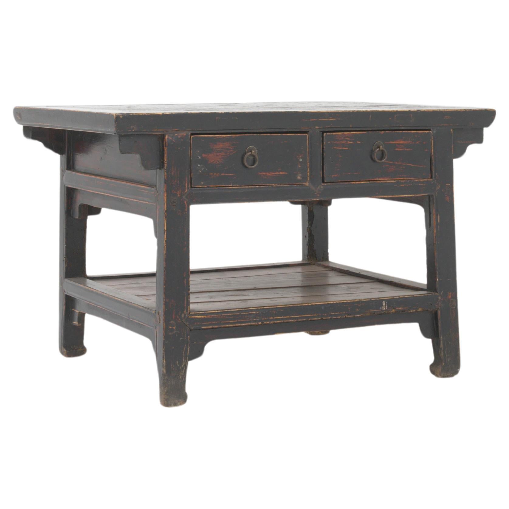 Table basse chinoise en bois du 19e siècle