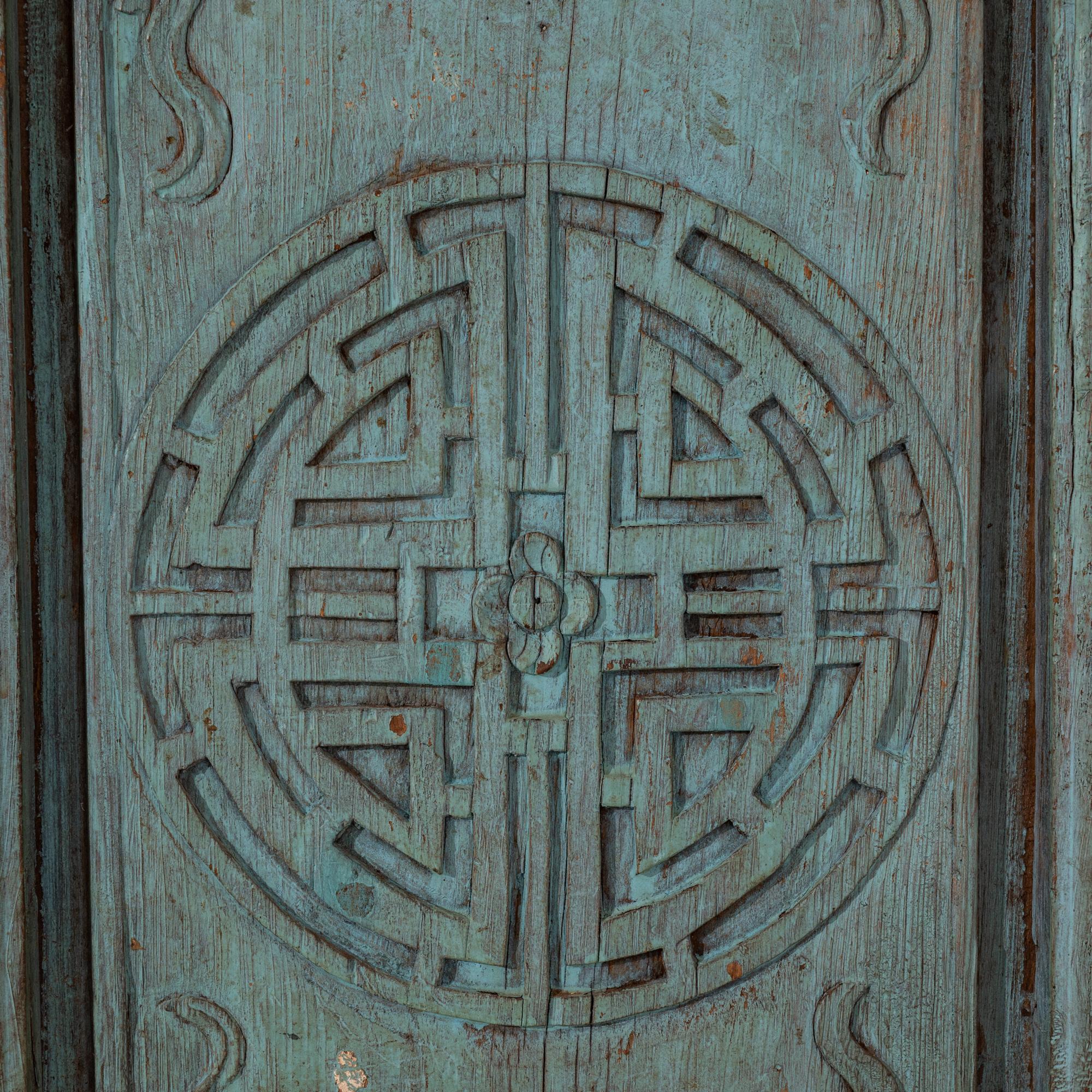 19th Century, Chinese Wooden Doors, Set of Four 5
