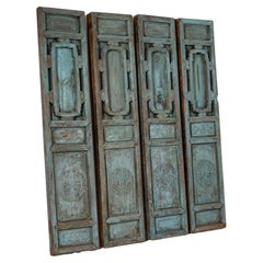 Antique 19th Century, Chinese Wooden Doors, Set of Four