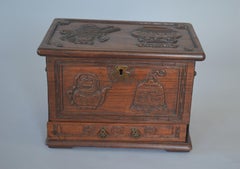 19th Century Chinese Wooden Tea Caddy