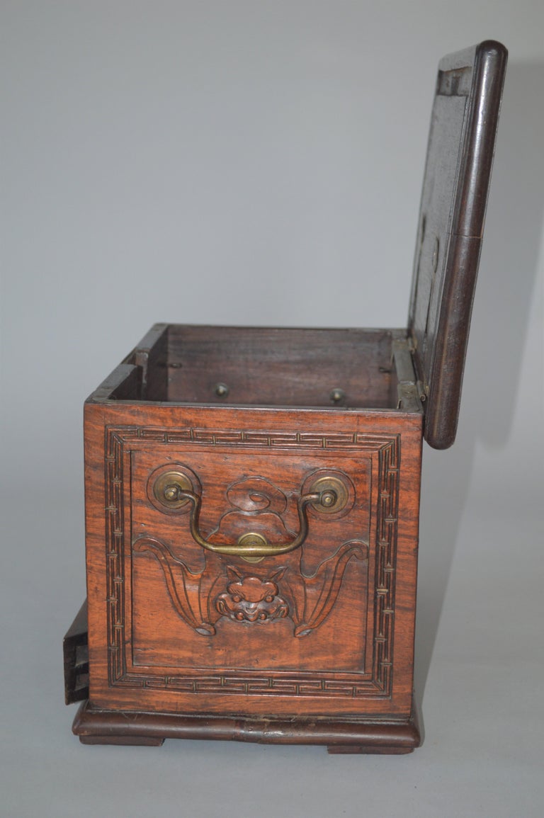 19th Century Chinese Wooden Tea Caddy For Sale at 1stDibs china