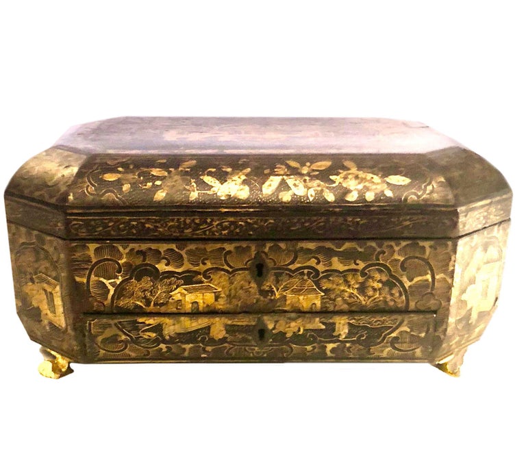 19th Century Chinese Work Box For Sale at 1stDibs
