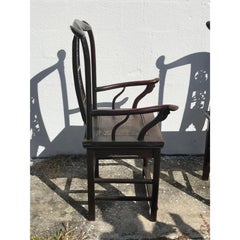 19th Century Chinese Yoke Back Ming Chairs, a Pair