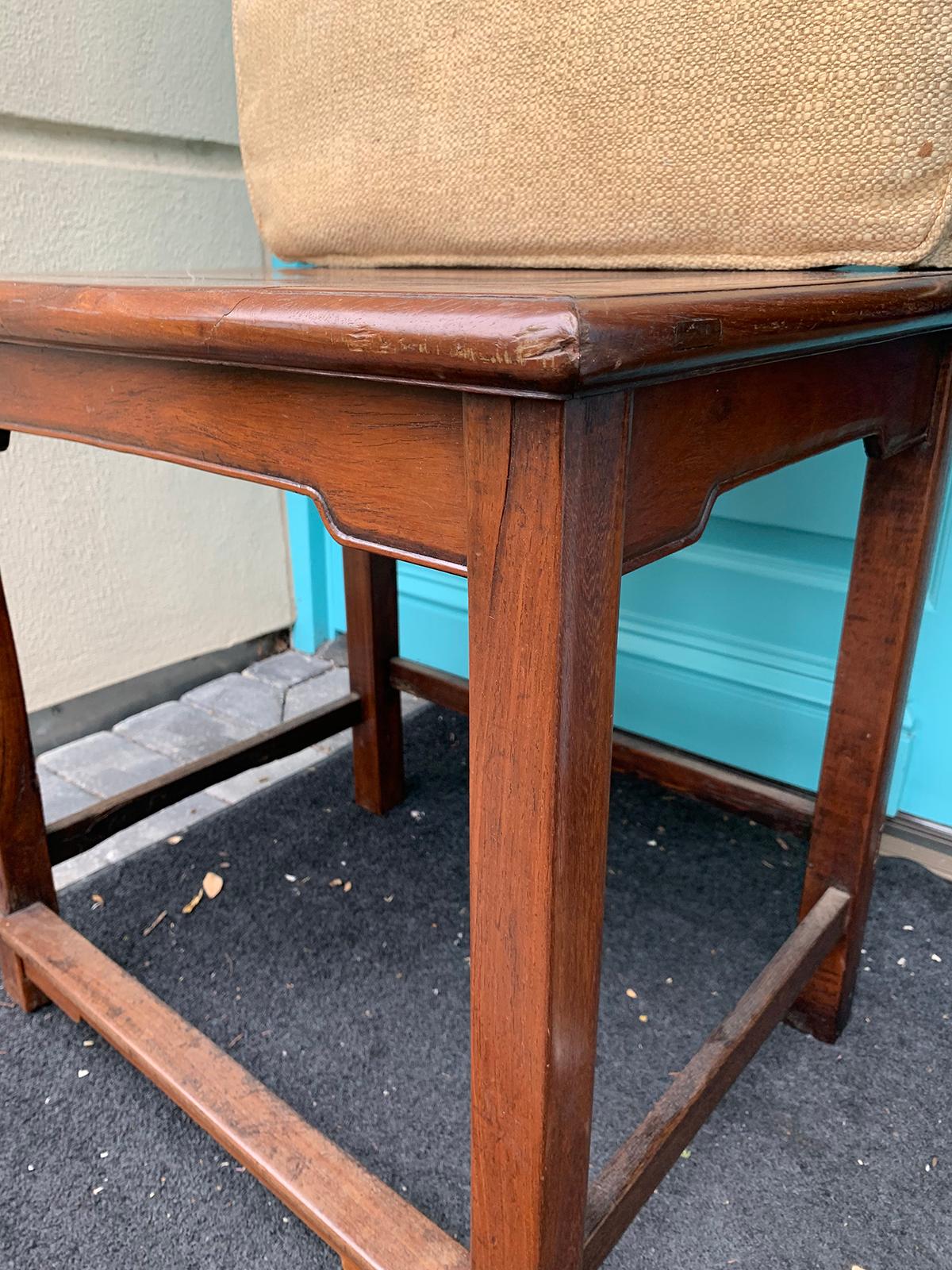 19th Century Chinese Yoke Back Side Chair 3