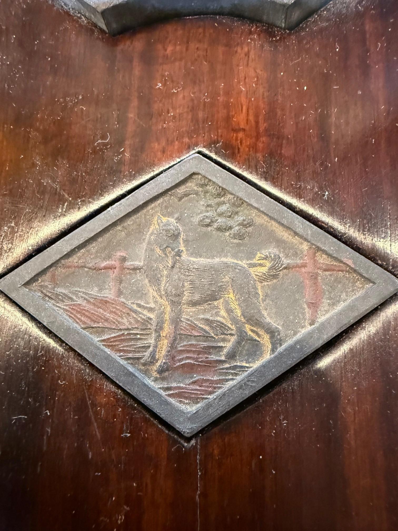 19th Century Chinese Zodiac Ink Cakes Set of 12 Animals Wooden Presentation Box. en vente 7