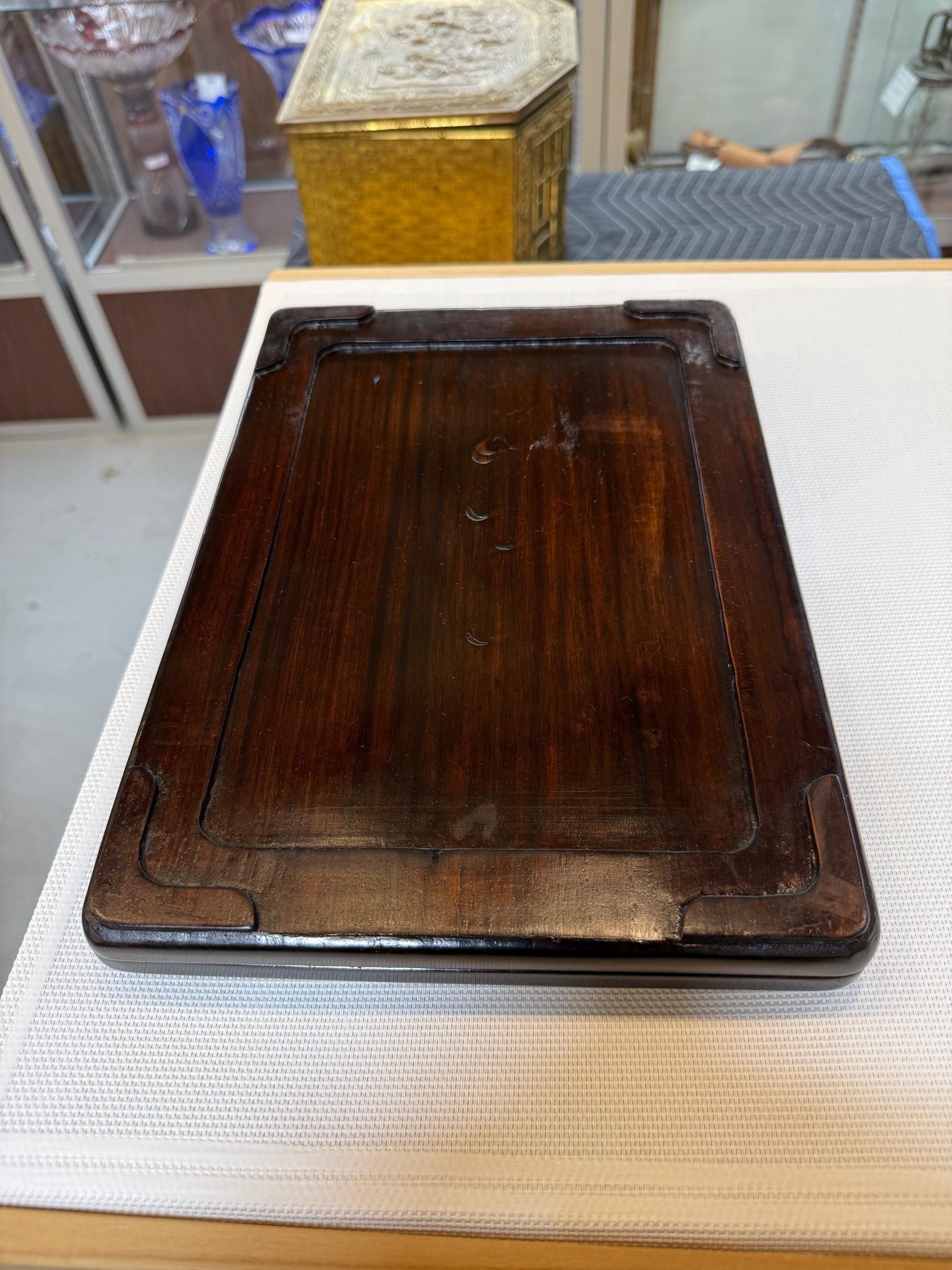 19th Century Chinese Zodiac Ink Cakes Set of 12 Animals Wooden Presentation Box. en vente 14