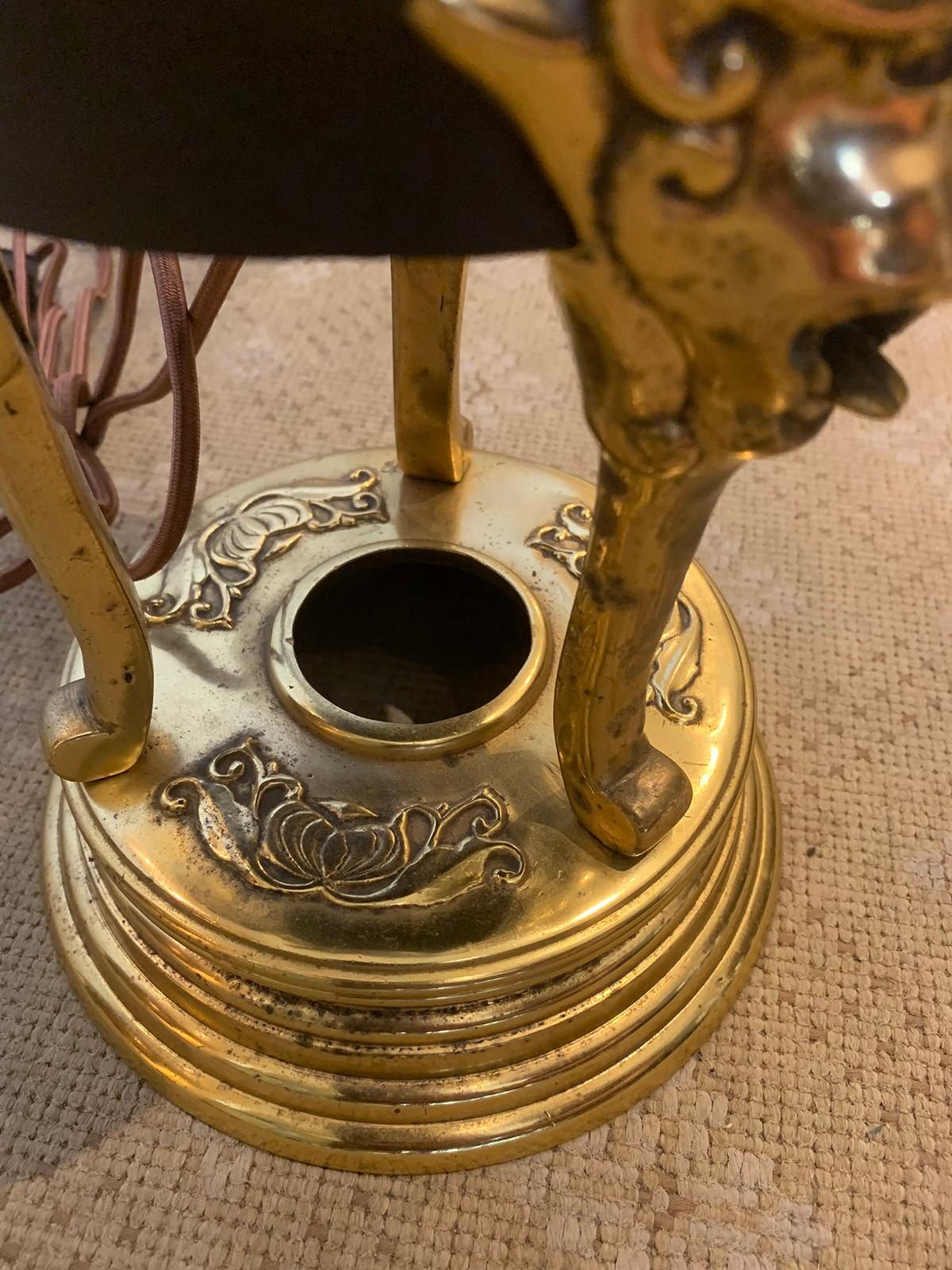 19th Century Chinoiserie and Gilt Bronze Lamp For Sale 3