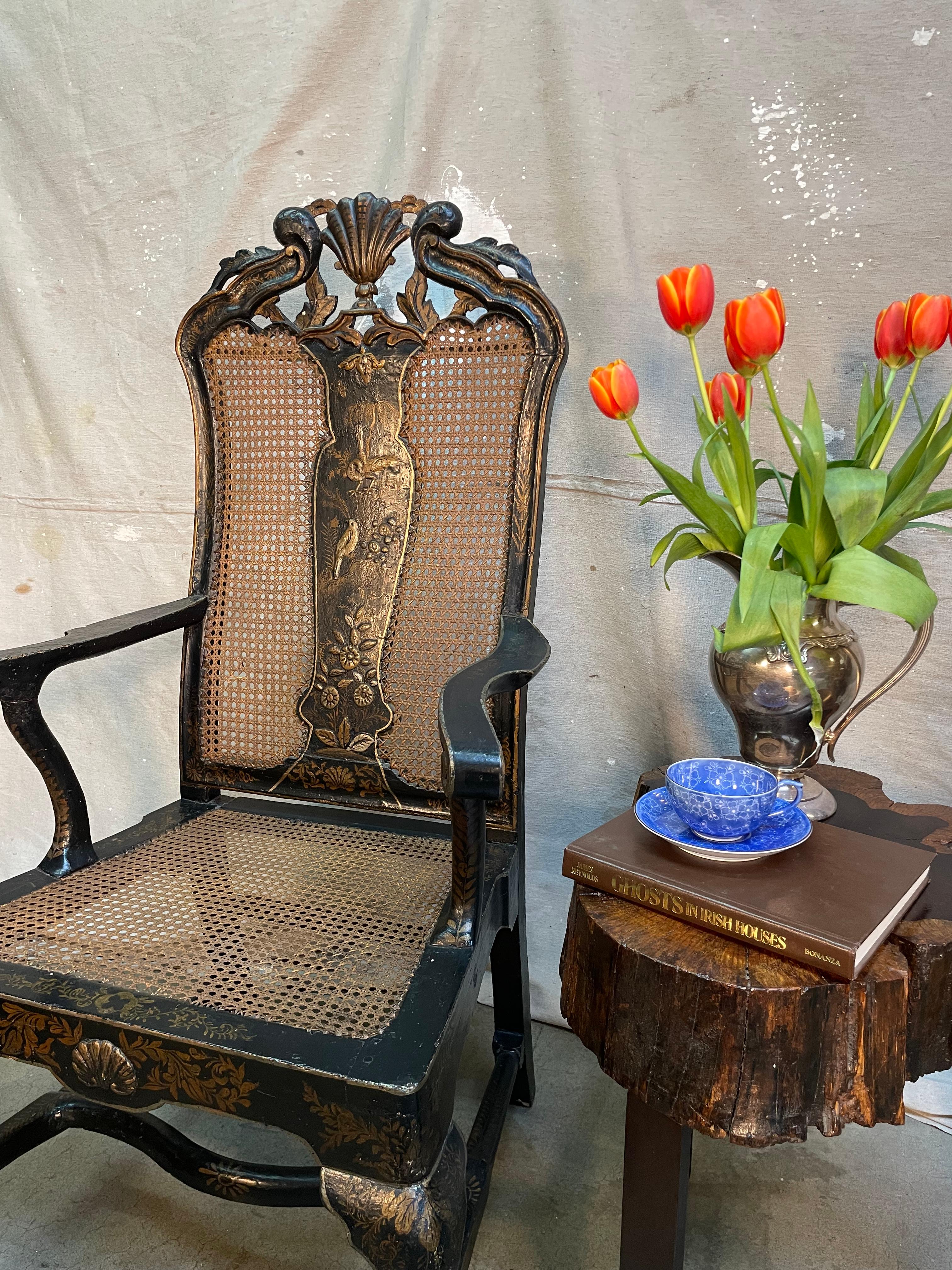 19th Century Chinoiserie Armchair For Sale 1