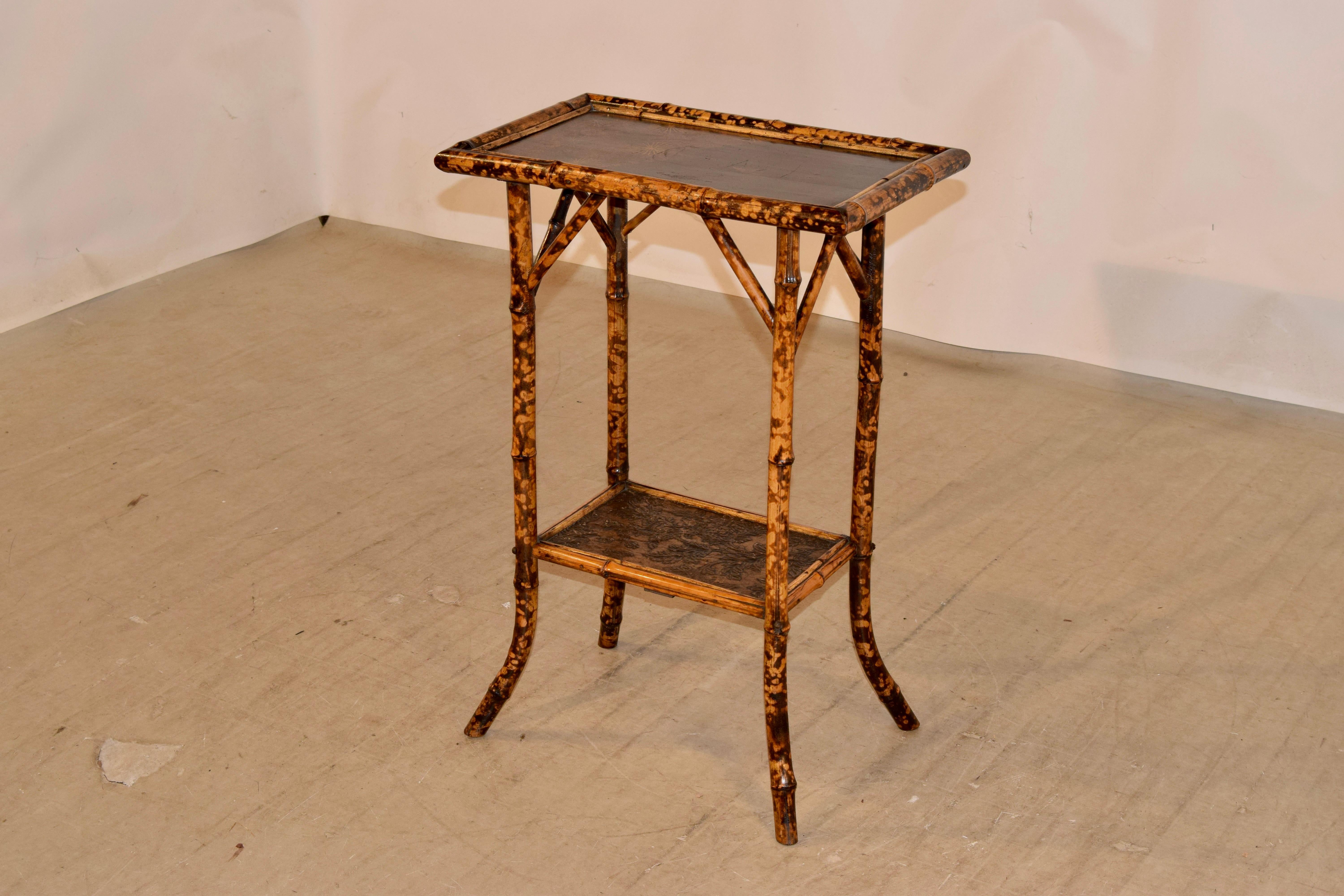 French 19th Century Chinoiserie Bamboo Table