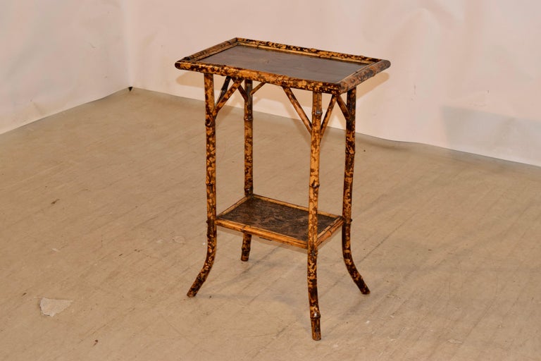 French 19th Century Chinoiserie Bamboo Table For Sale